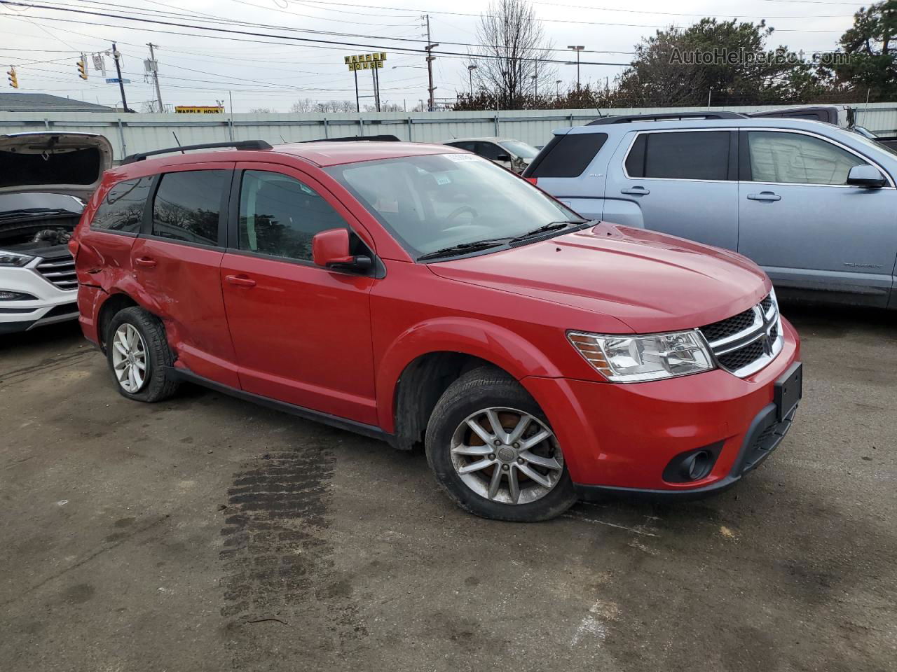 2016 Dodge Journey Sxt Красный vin: 3C4PDCBGXGT134865