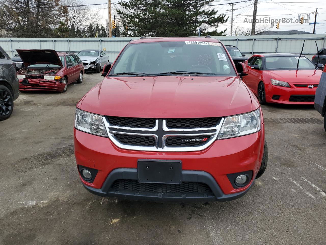 2016 Dodge Journey Sxt Red vin: 3C4PDCBGXGT134865