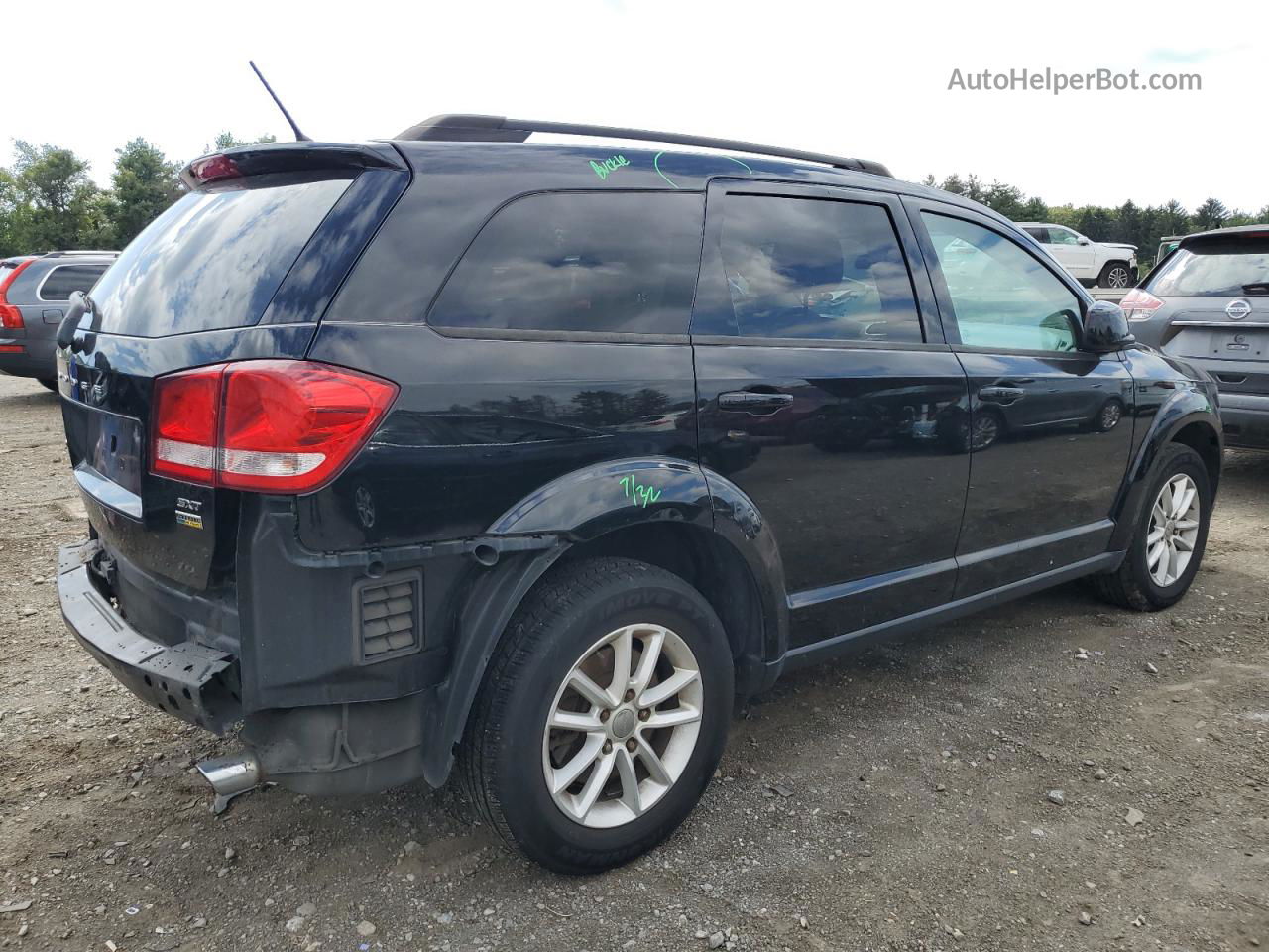 2016 Dodge Journey Sxt Black vin: 3C4PDCBGXGT157370