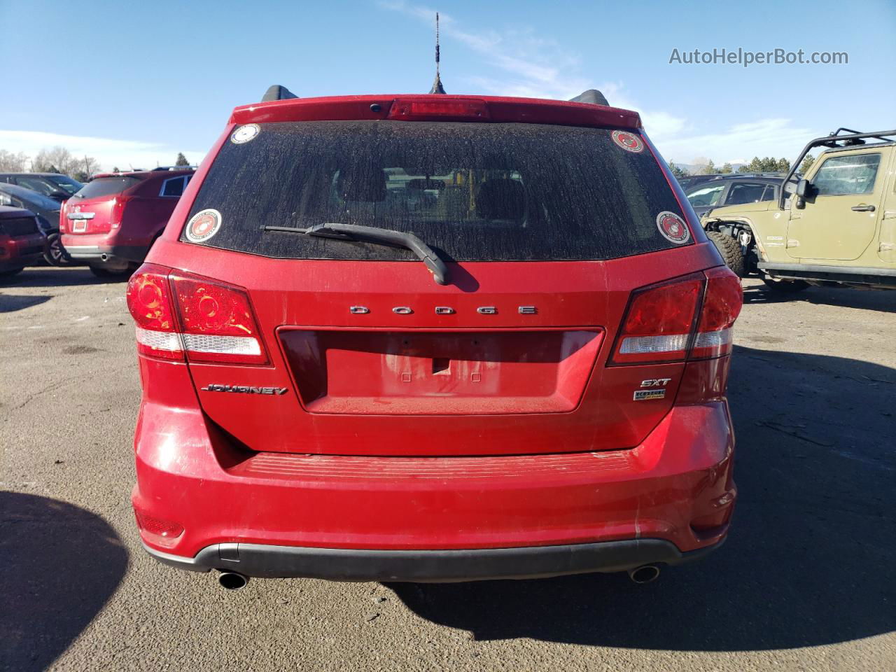 2016 Dodge Journey Sxt Red vin: 3C4PDCBGXGT228499