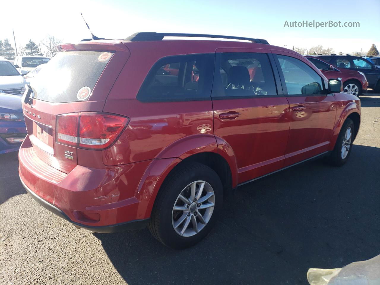 2016 Dodge Journey Sxt Red vin: 3C4PDCBGXGT228499