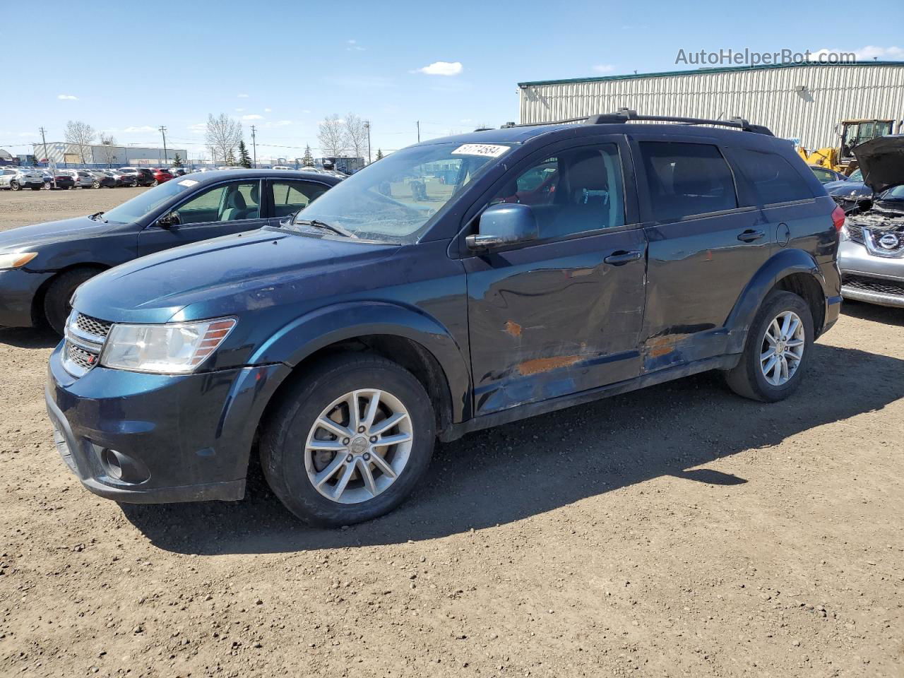 2014 Dodge Journey Sxt Синий vin: 3C4PDCCG0ET109100