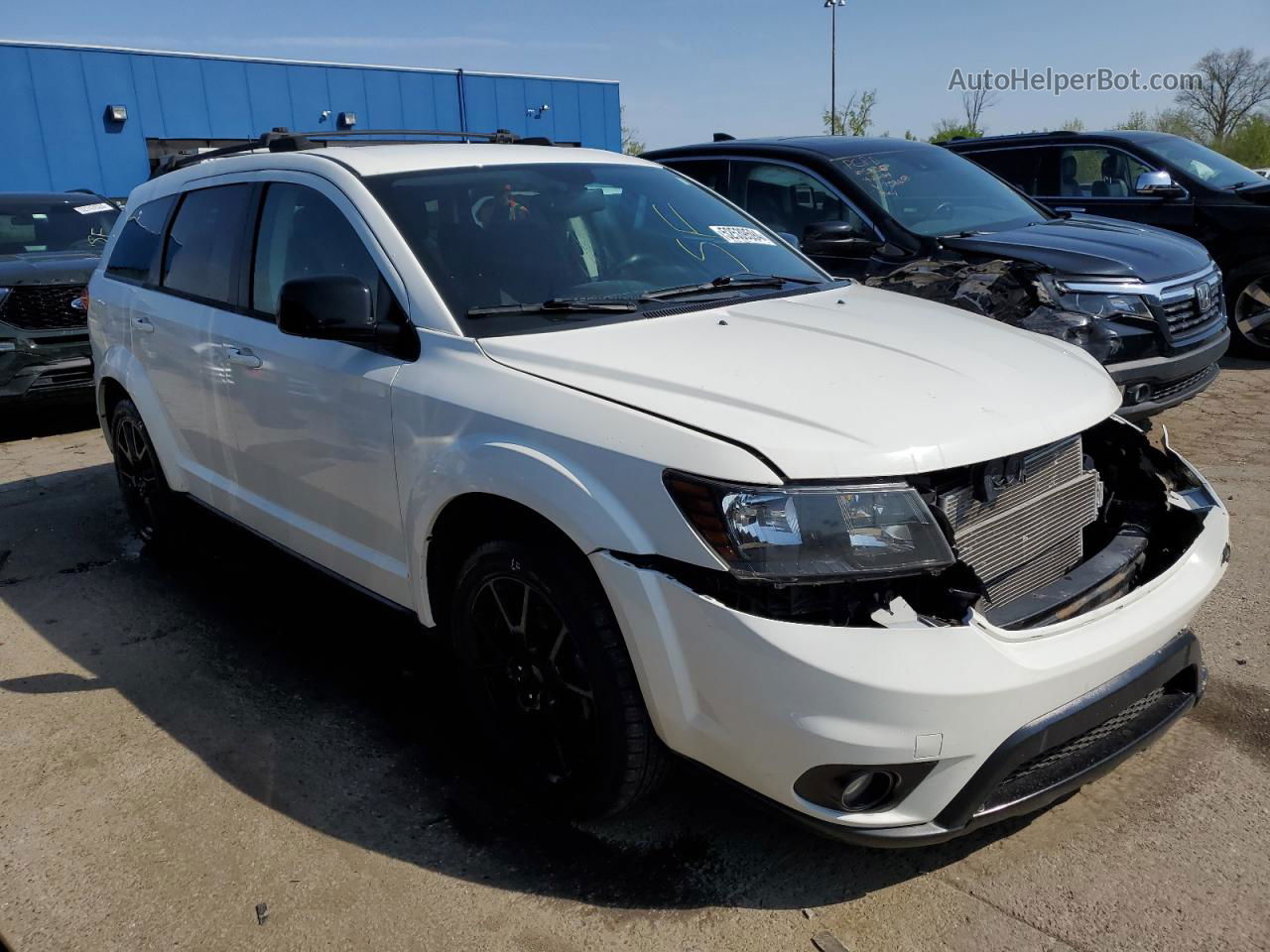 2015 Dodge Journey Sxt White vin: 3C4PDCCG0FT588670