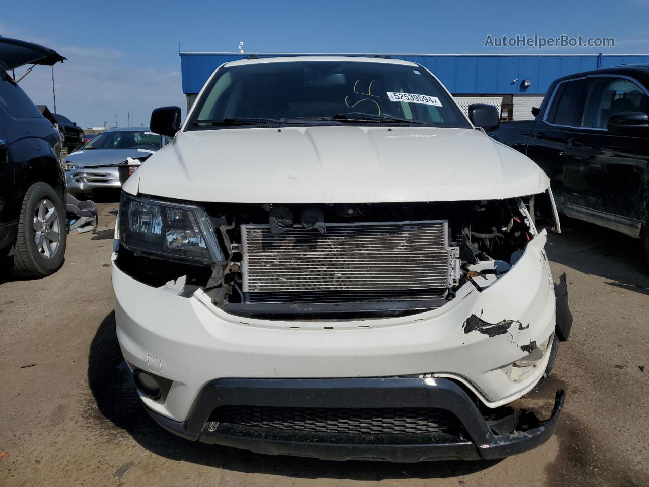 2015 Dodge Journey Sxt White vin: 3C4PDCCG0FT588670