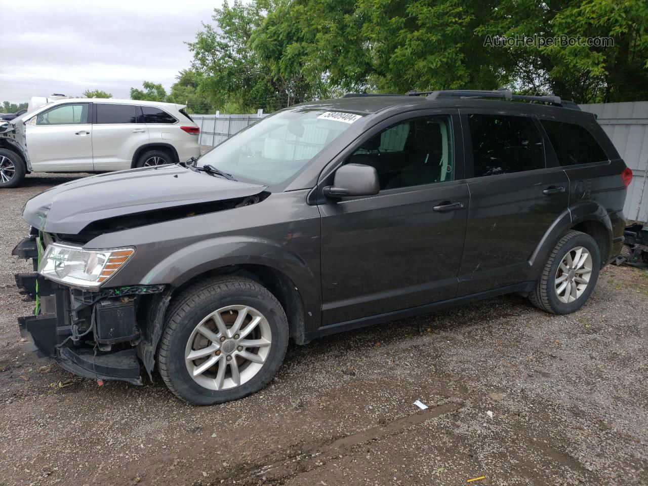 2015 Dodge Journey Sxt Gray vin: 3C4PDCCG4FT574450