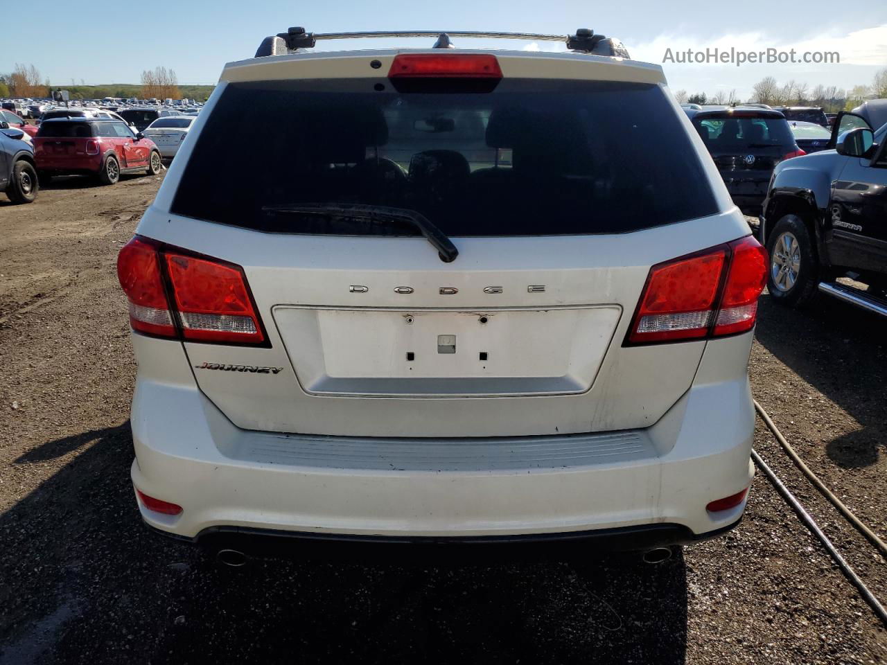 2015 Dodge Journey Sxt White vin: 3C4PDCCG7FT754358