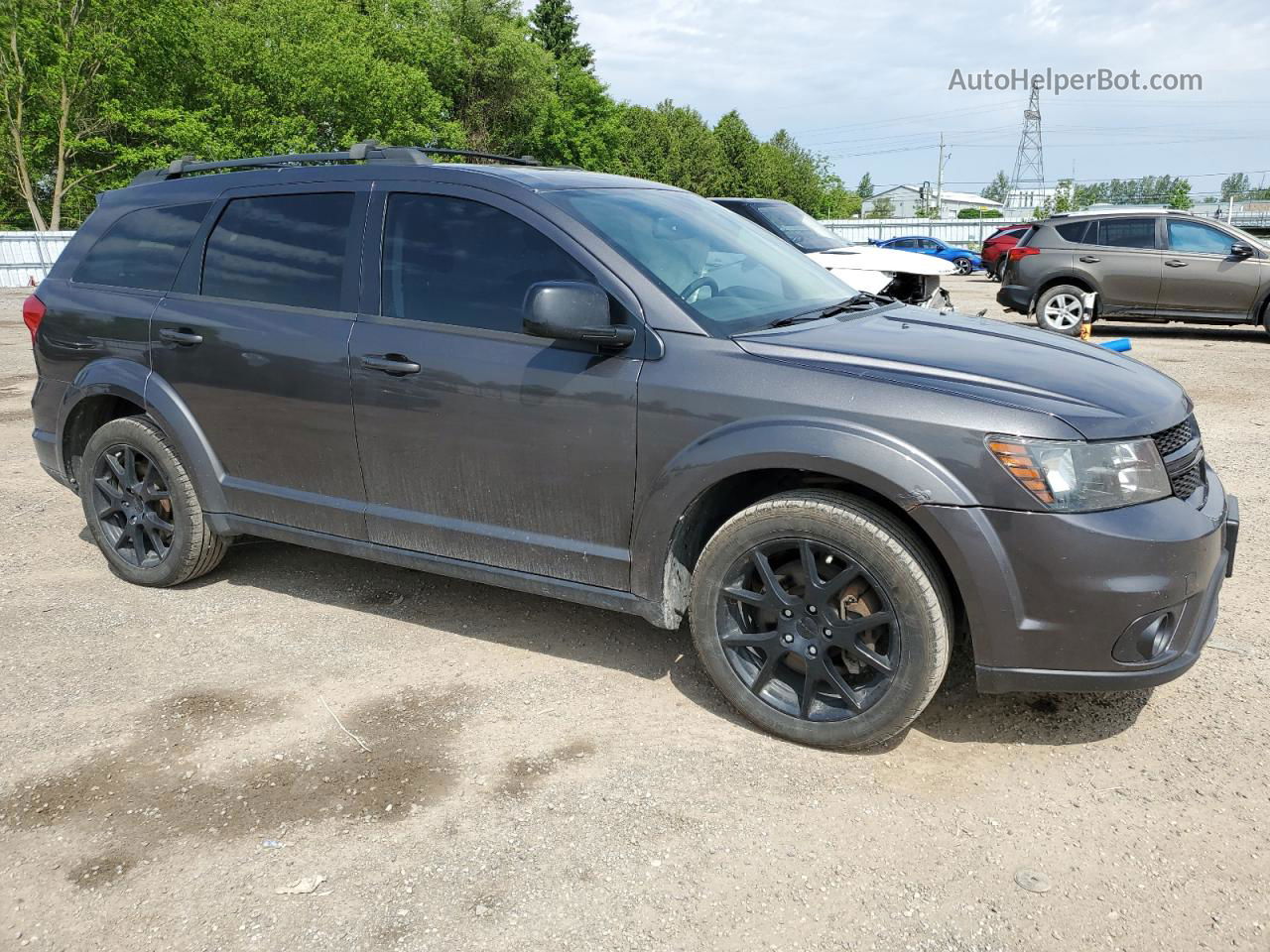 2016 Dodge Journey Sxt Gray vin: 3C4PDCCG7GT187926