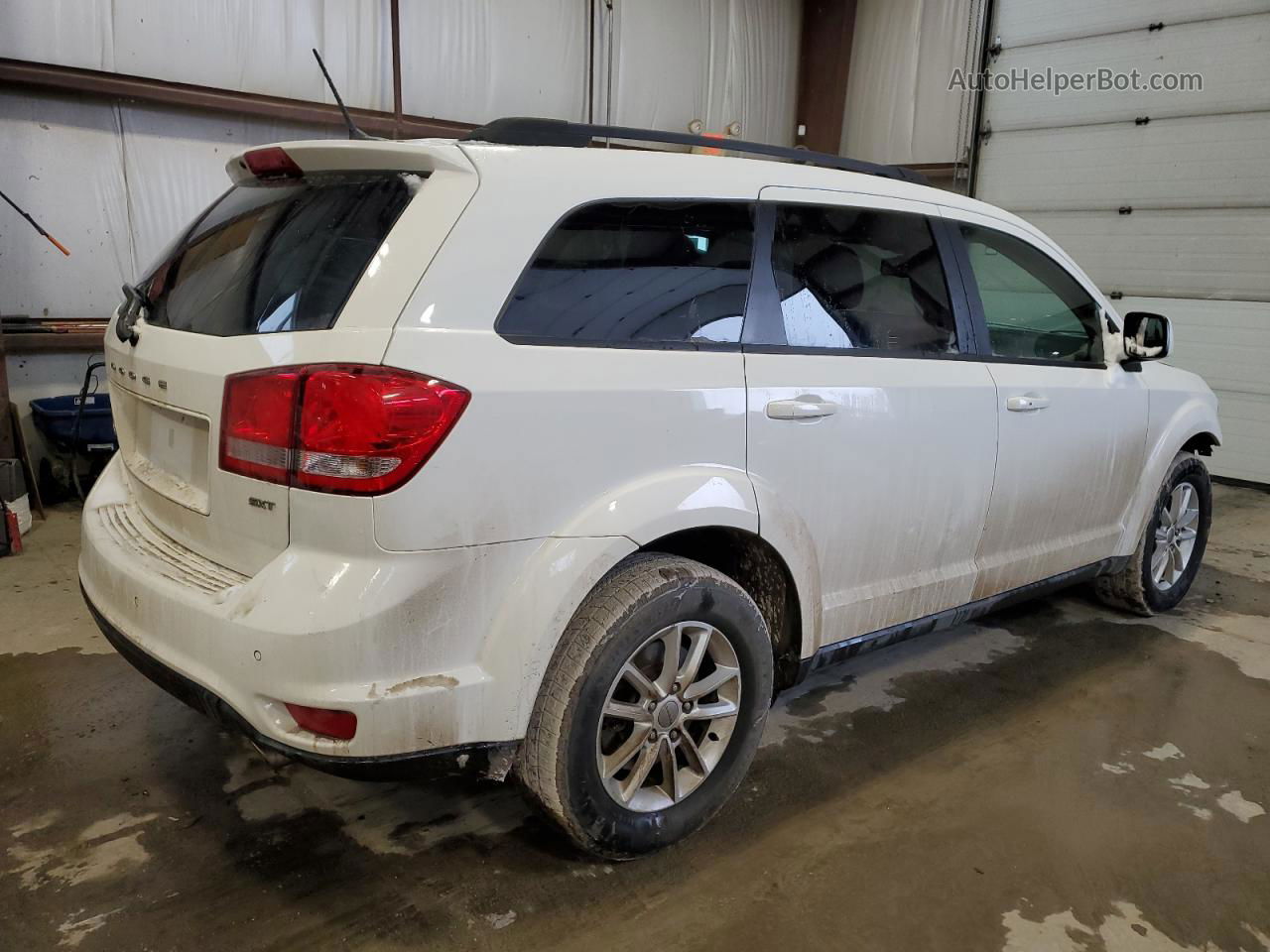 2014 Dodge Journey Sxt White vin: 3C4PDCCGXET229549