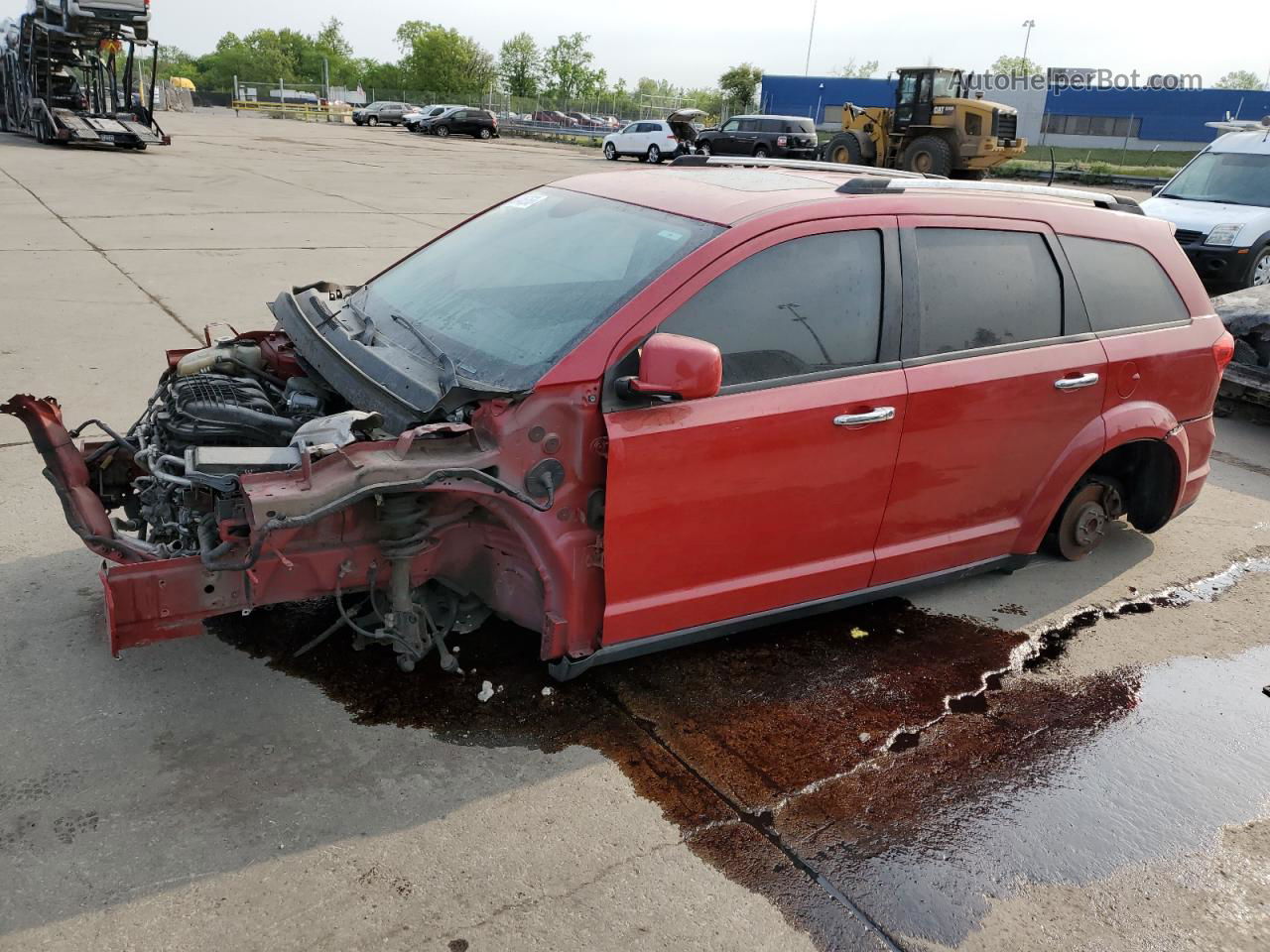 2014 Dodge Journey Limited Red vin: 3C4PDCDG3ET171380