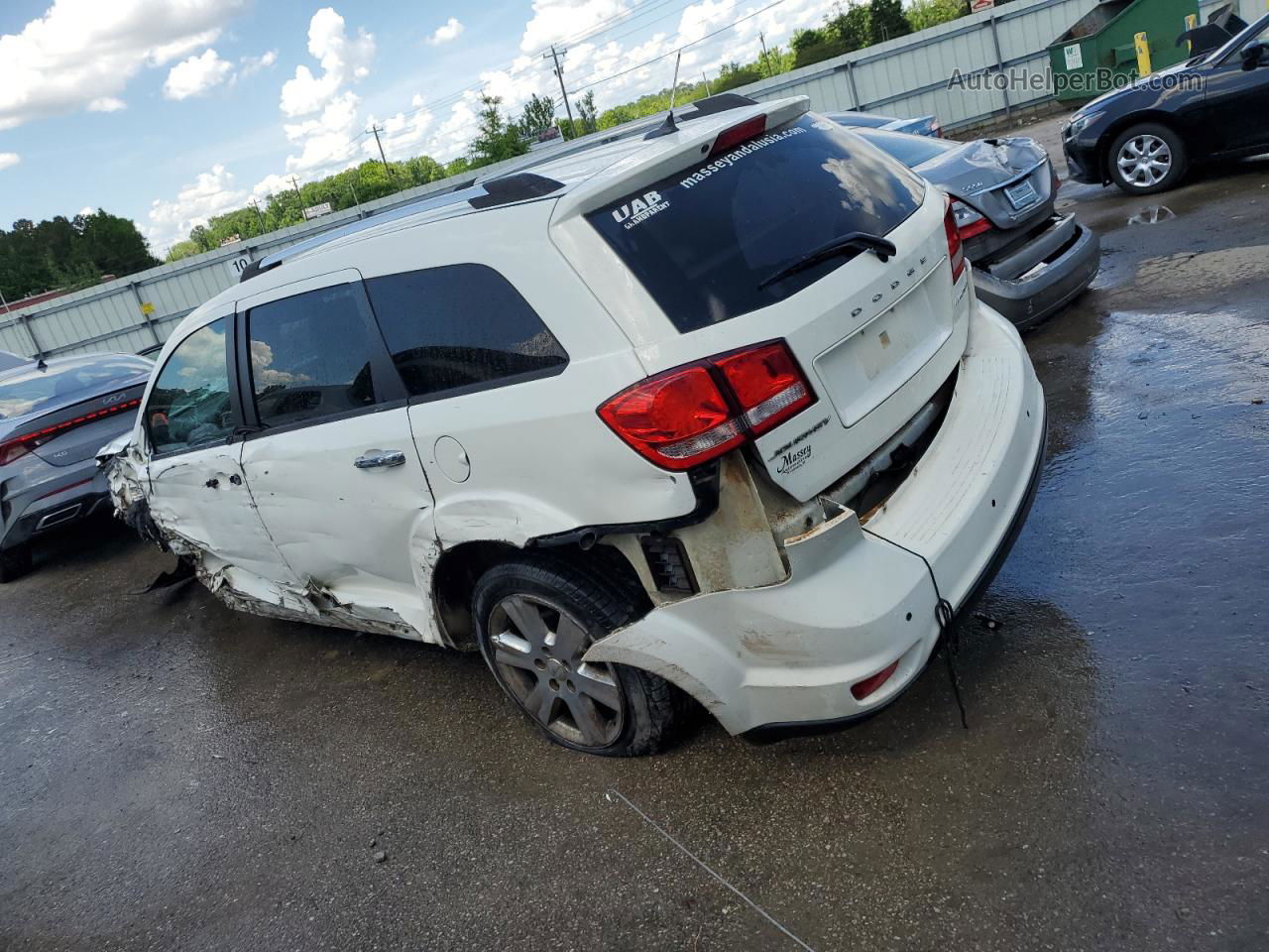 2015 Dodge Journey Limited White vin: 3C4PDCDG6FT745794