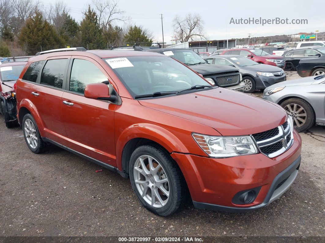 2014 Dodge Journey Limited Оранжевый vin: 3C4PDCDG7ET263799