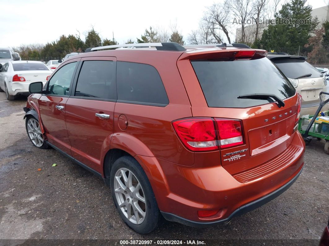 2014 Dodge Journey Limited Оранжевый vin: 3C4PDCDG7ET263799