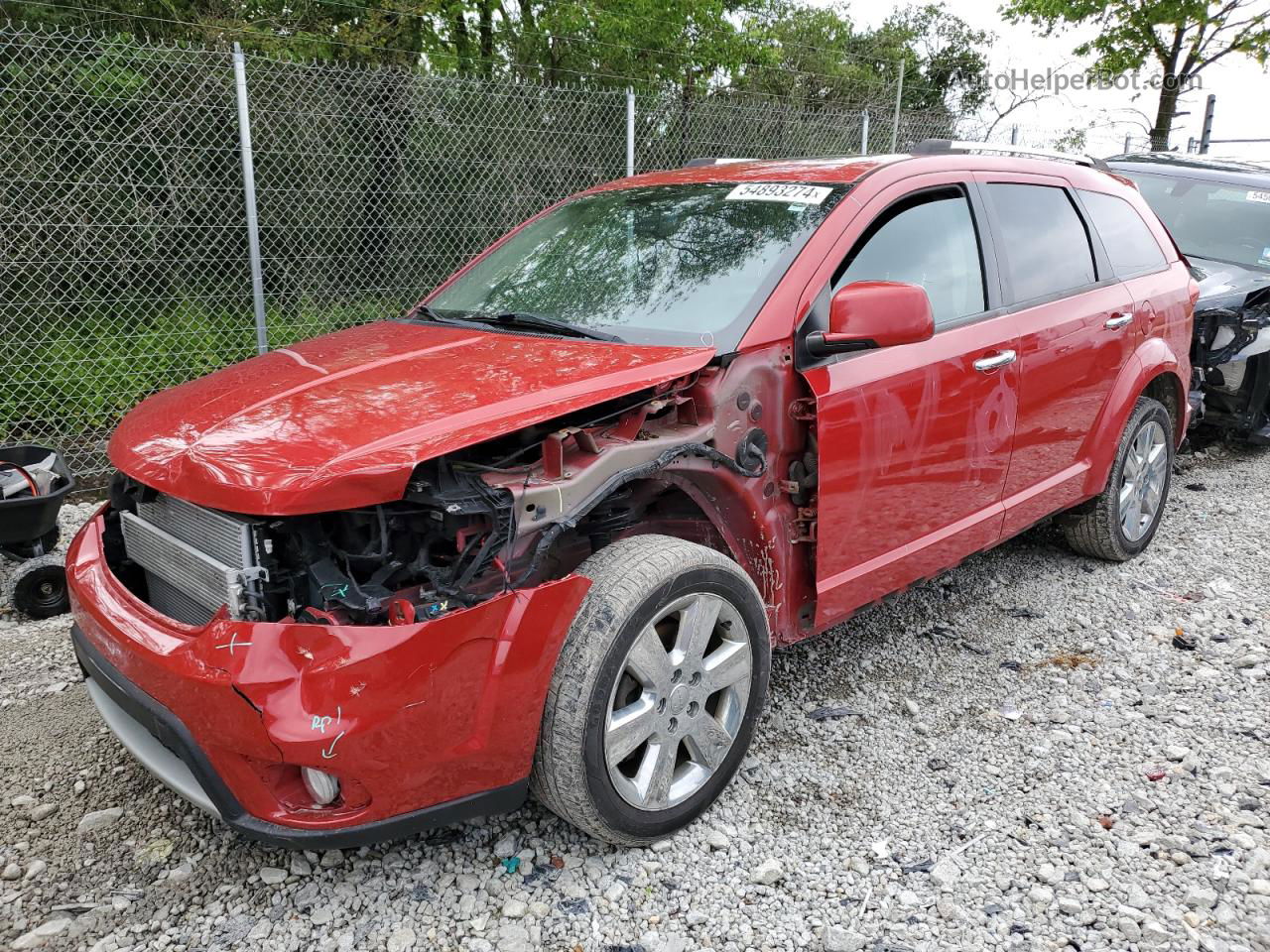 2014 Dodge Journey Limited Red vin: 3C4PDCDG9ET202857