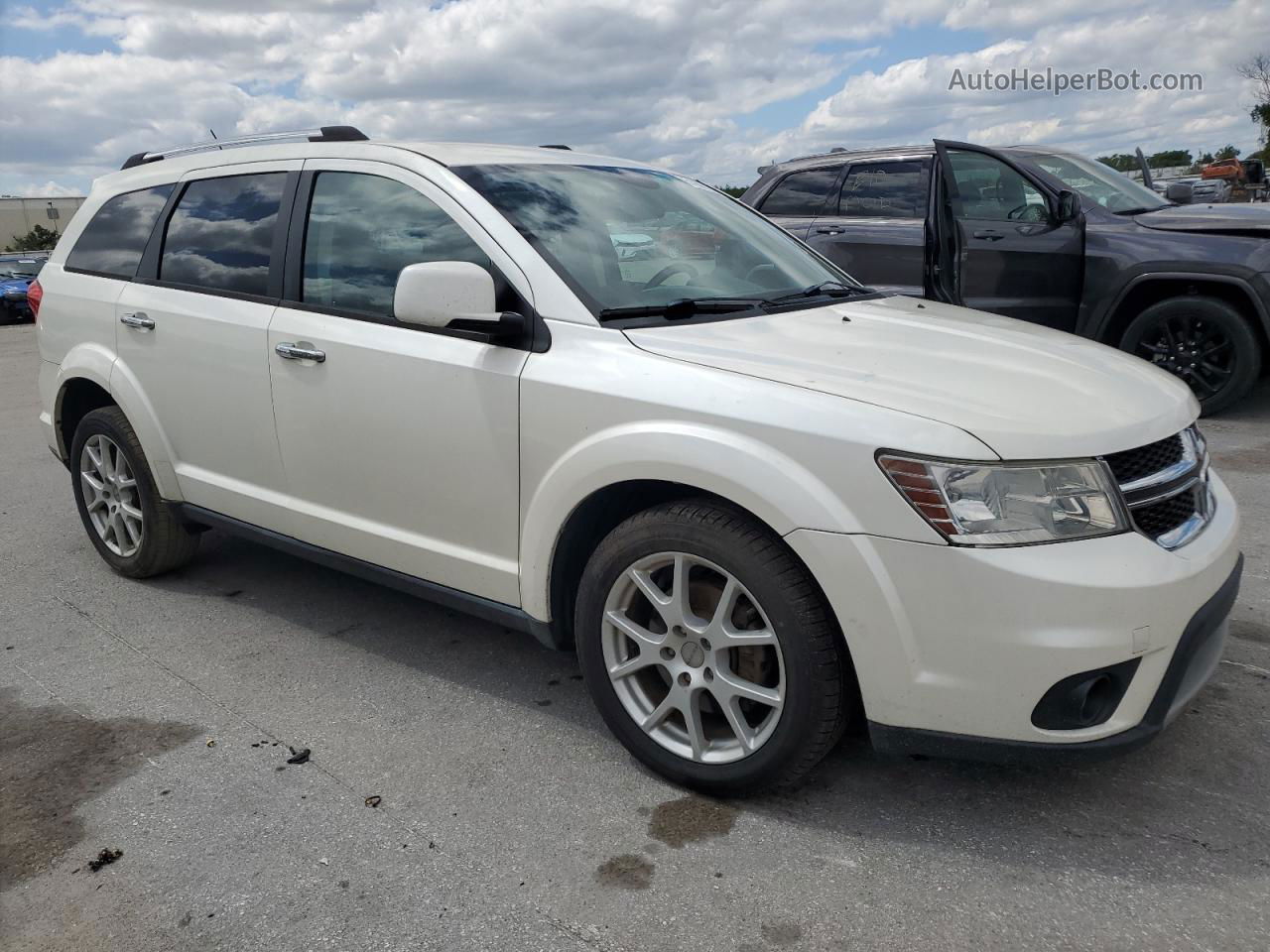 2015 Dodge Journey Limited White vin: 3C4PDCDGXFT529463