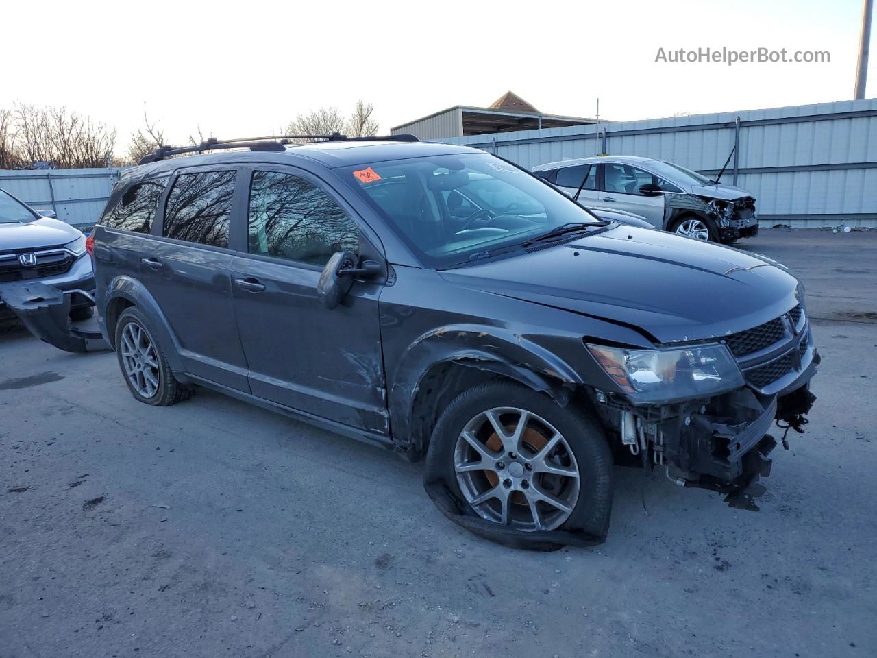 2014 Dodge Journey R/t Gray vin: 3C4PDCEG0ET150856