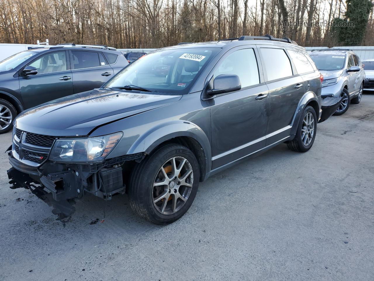 2014 Dodge Journey R/t Gray vin: 3C4PDCEG0ET150856