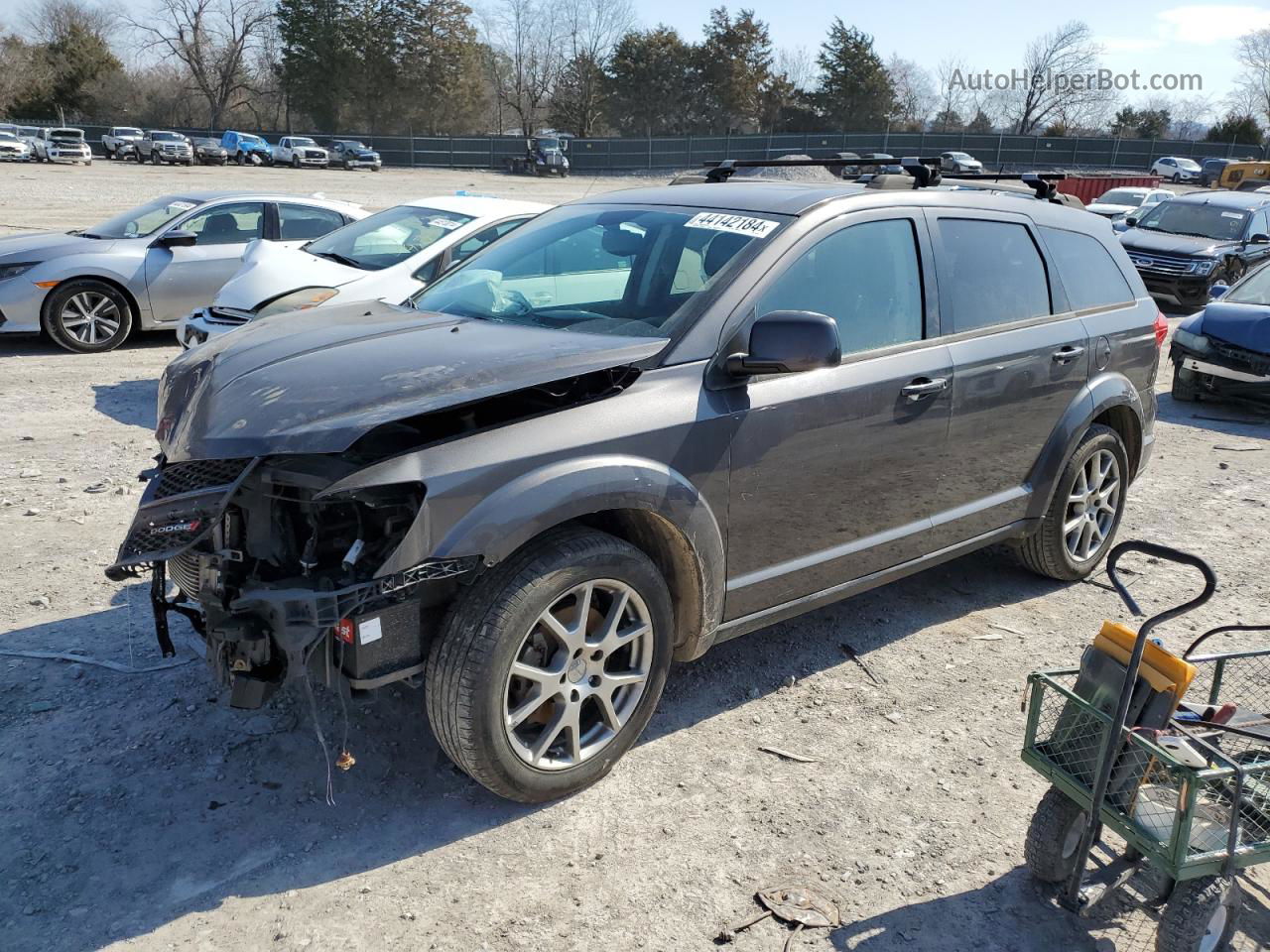 2014 Dodge Journey R/t Gray vin: 3C4PDCEG0ET188765