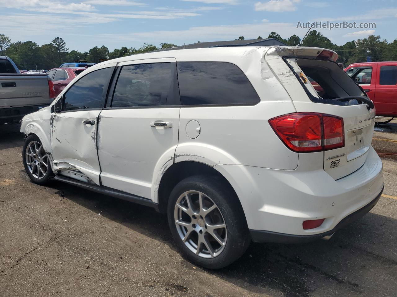 2014 Dodge Journey R/t White vin: 3C4PDCEG0ET214216