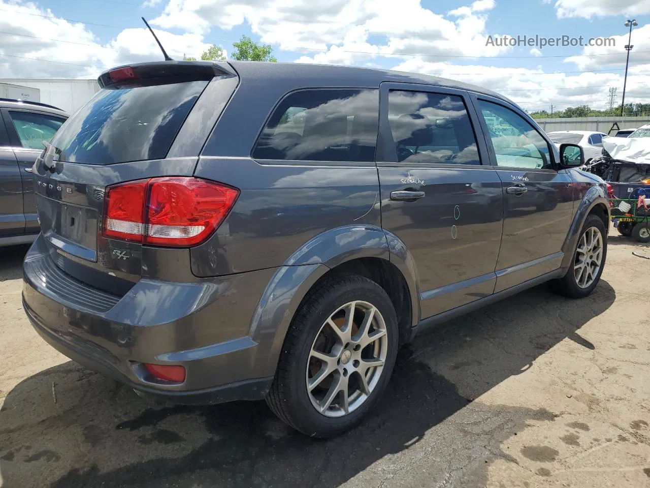 2015 Dodge Journey R/t Gray vin: 3C4PDCEG1FT655189