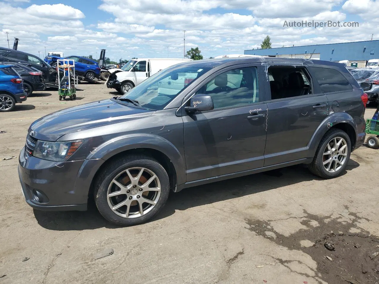 2015 Dodge Journey R/t Gray vin: 3C4PDCEG1FT655189