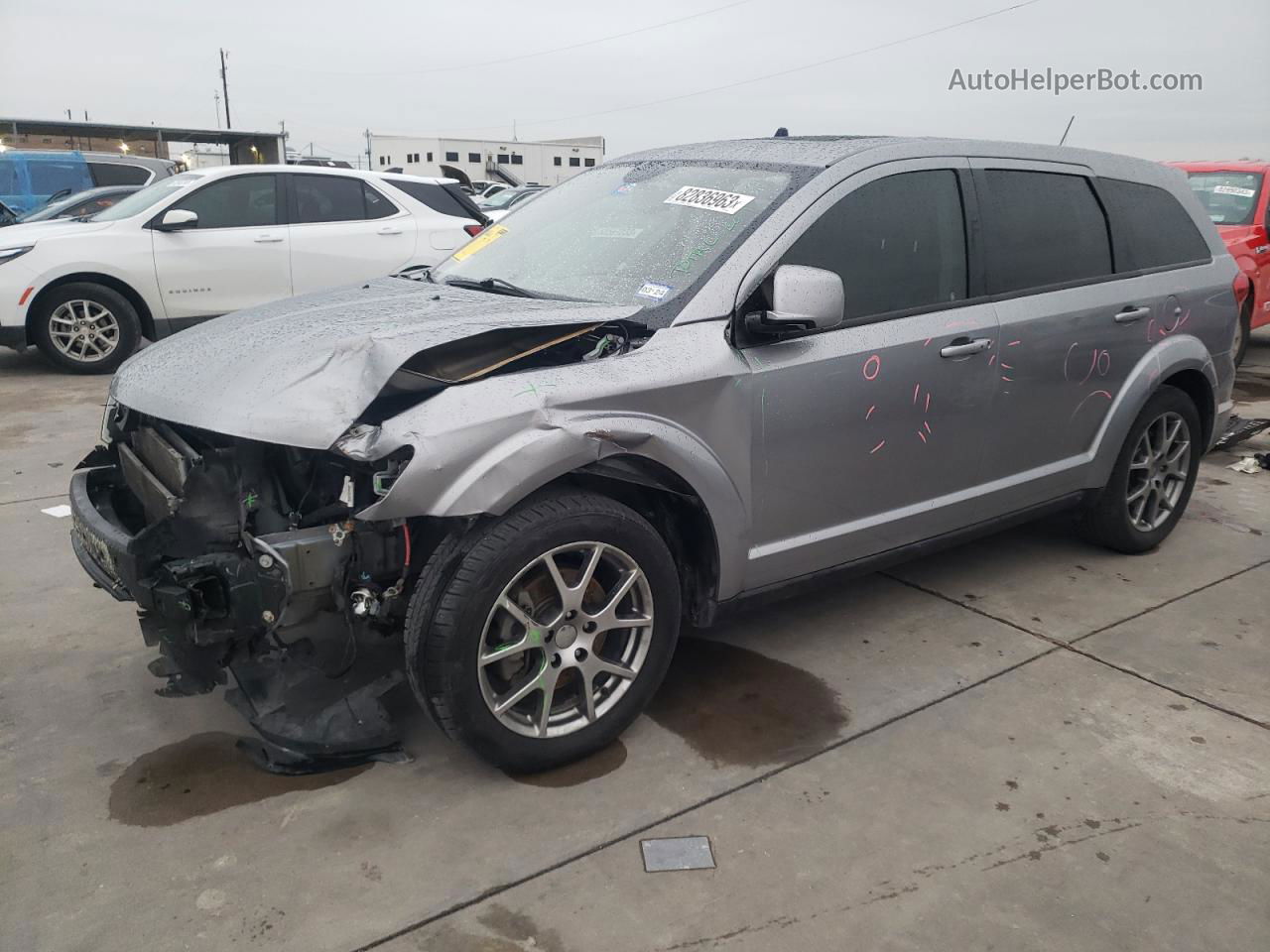 2016 Dodge Journey R/t Silver vin: 3C4PDCEG2GT220490