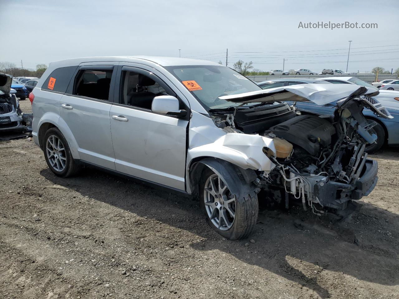 2014 Dodge Journey R/t Silver vin: 3C4PDCEG4ET276394