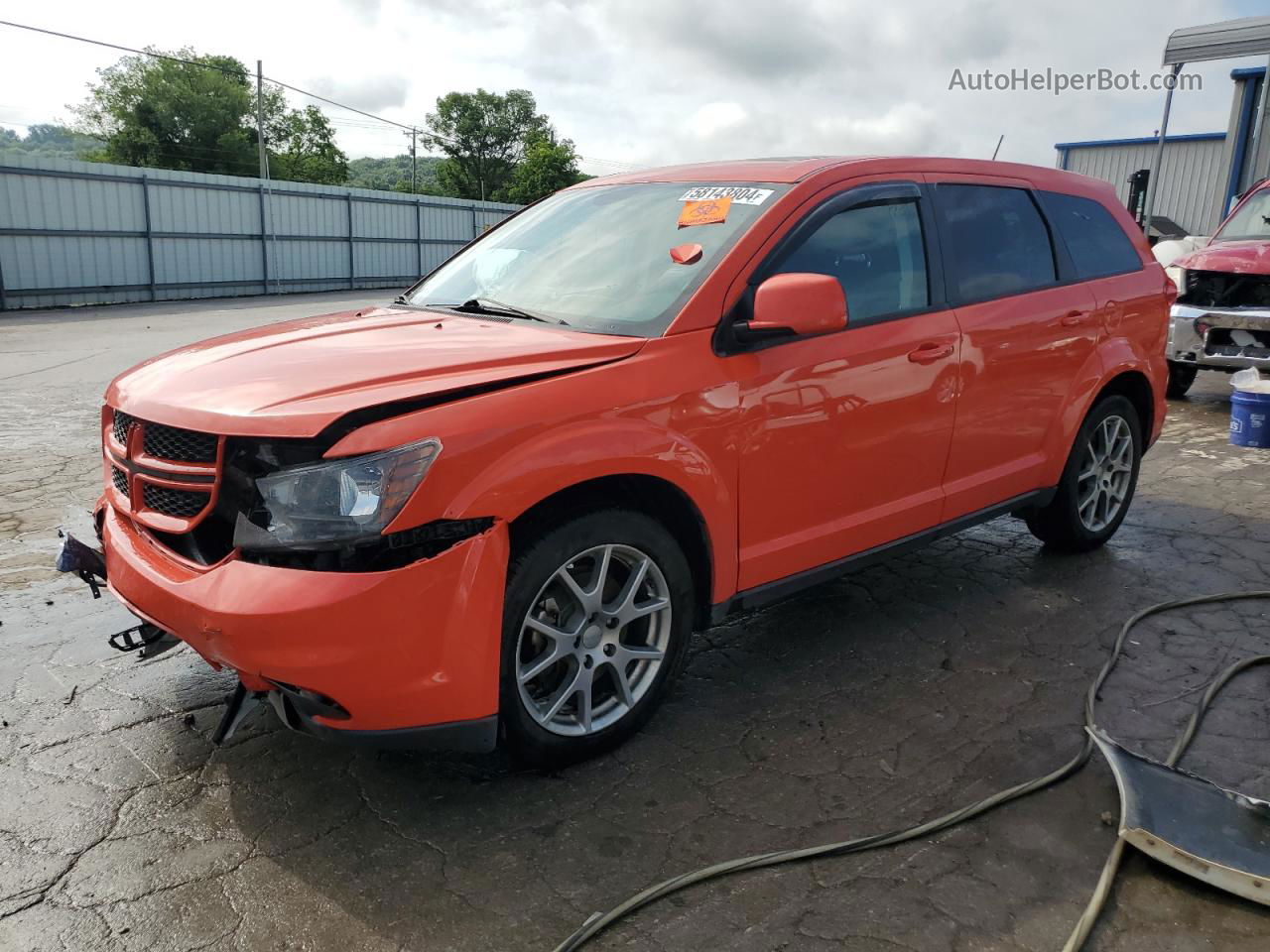 2017 Dodge Journey Gt Orange vin: 3C4PDCEG6HT562302