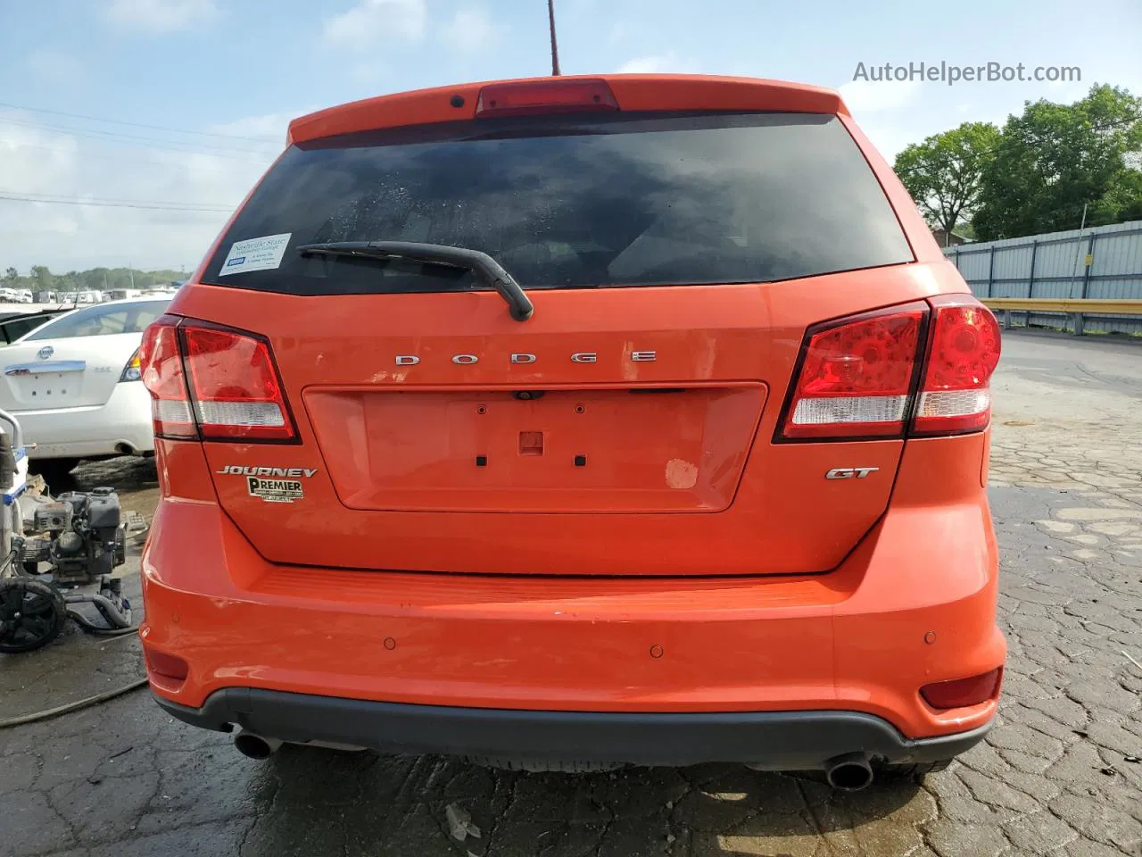 2017 Dodge Journey Gt Orange vin: 3C4PDCEG6HT562302