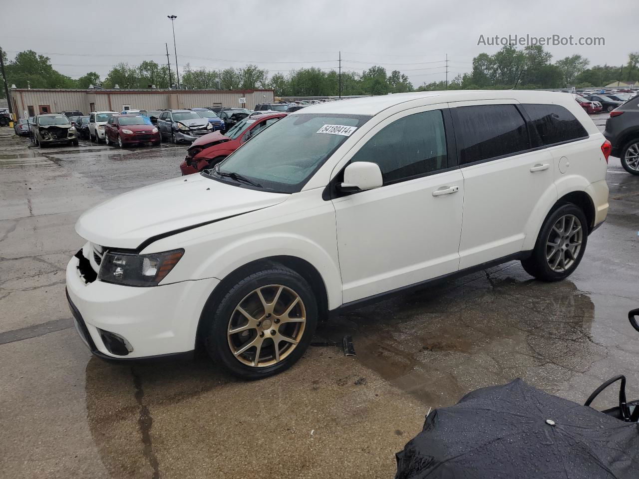 2017 Dodge Journey Gt White vin: 3C4PDCEG7HT581926