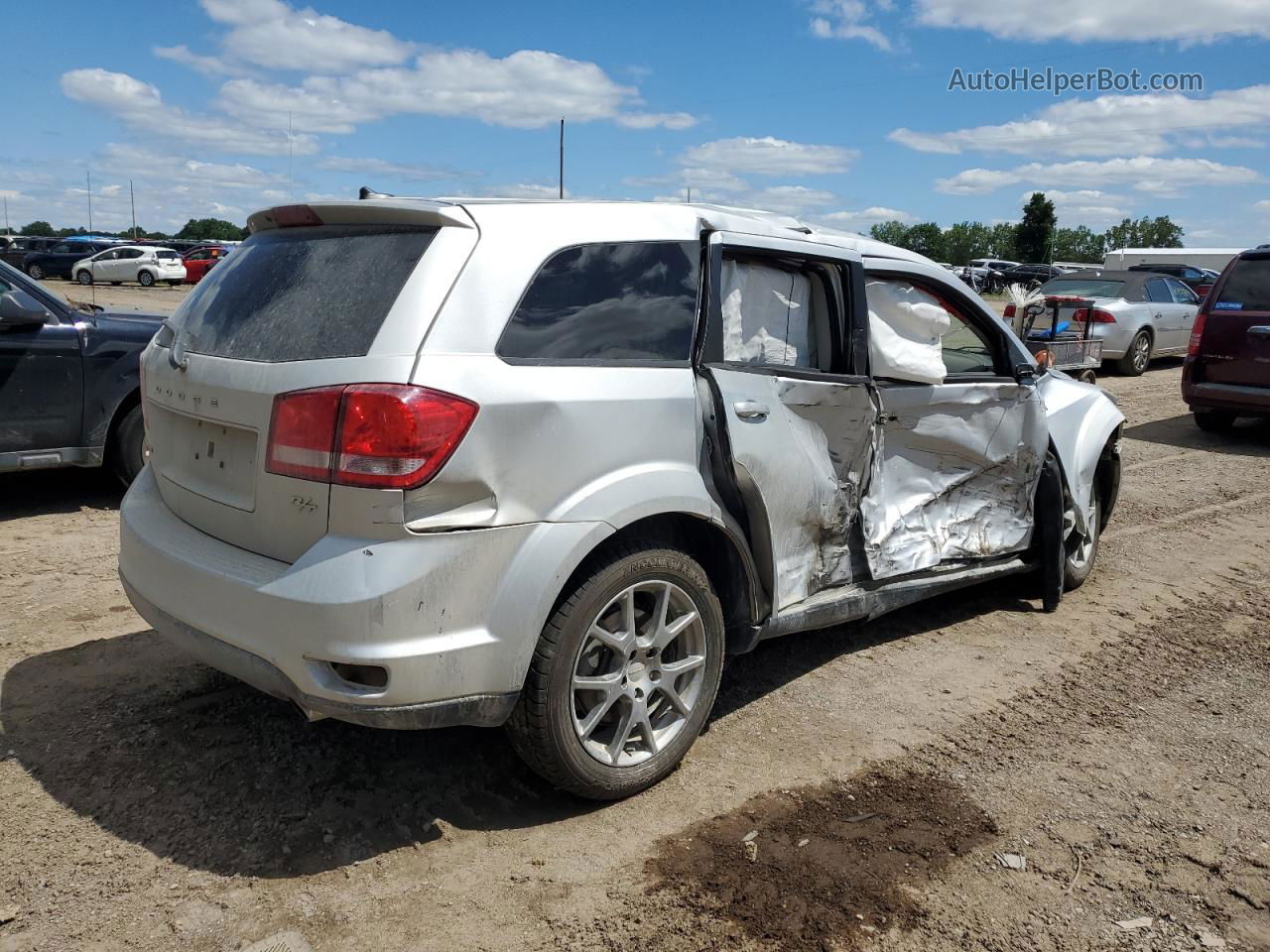 2014 Dodge Journey R/t Silver vin: 3C4PDCEG8ET277242