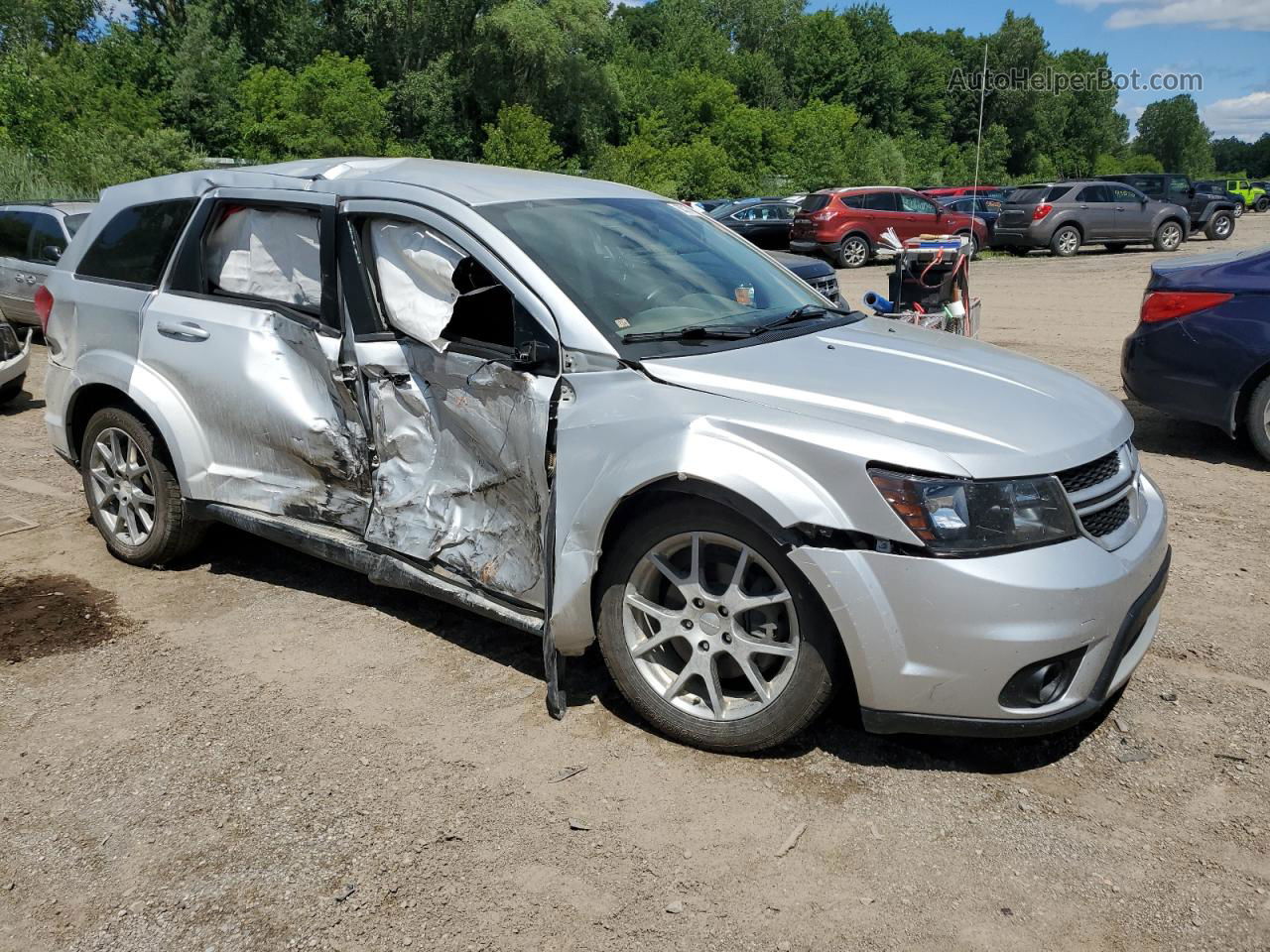 2014 Dodge Journey R/t Silver vin: 3C4PDCEG8ET277242