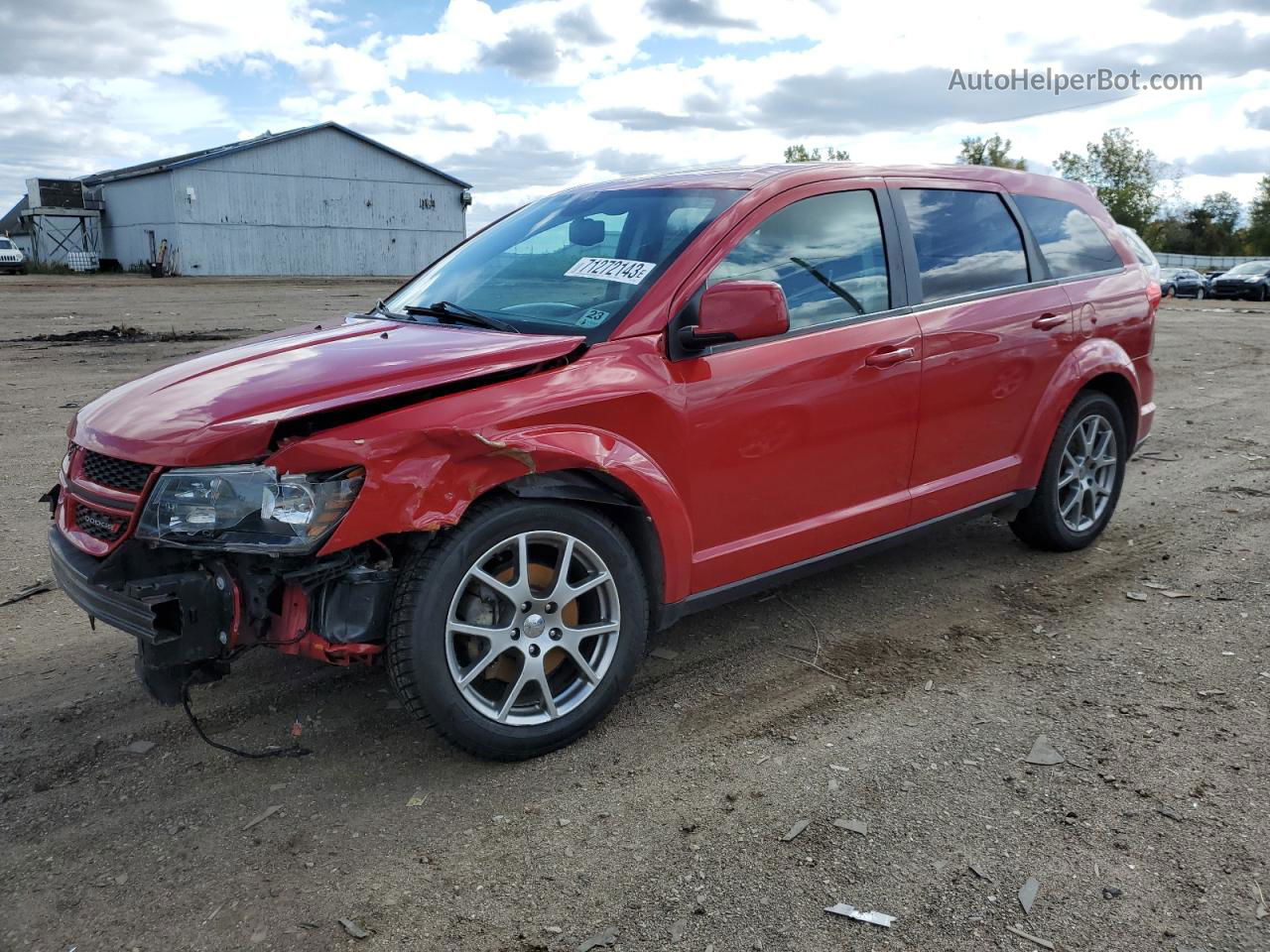 2016 Dodge Journey R/t Red vin: 3C4PDCEGXGT128401