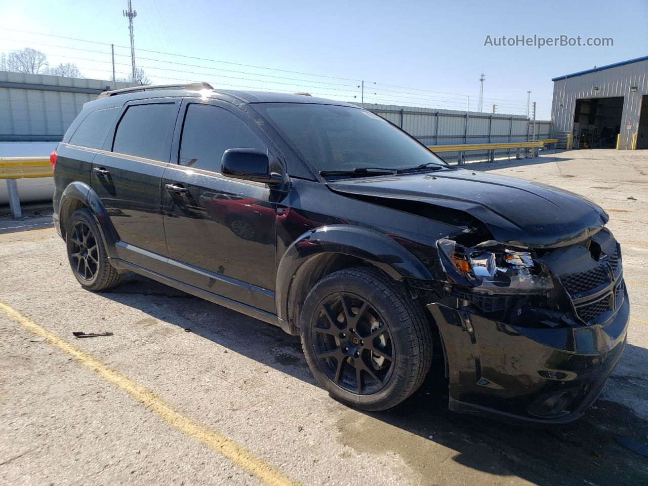 2017 Dodge Journey Gt Черный vin: 3C4PDCEGXHT501907