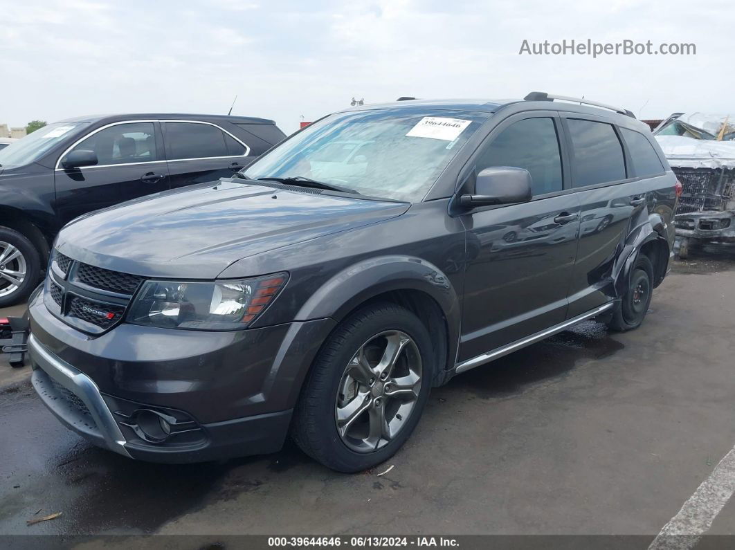 2014 Dodge Journey Crossroad Gray vin: 3C4PDCGB0ET276491