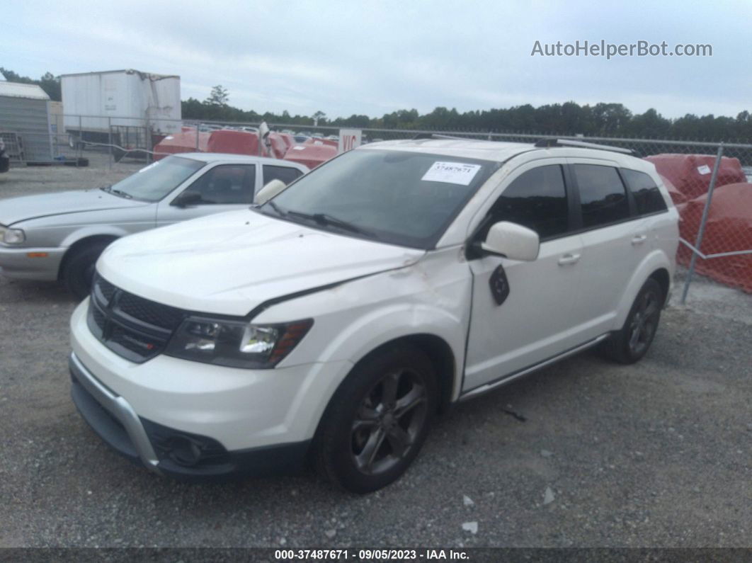 2015 Dodge Journey Crossroad White vin: 3C4PDCGB0FT595424