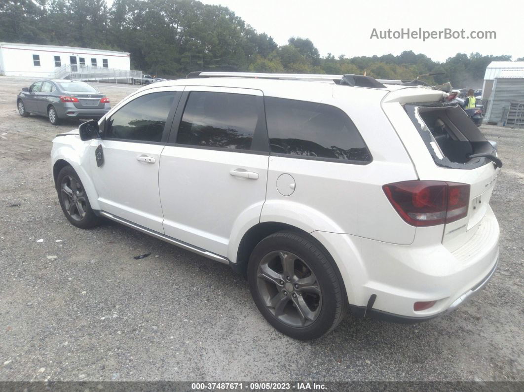 2015 Dodge Journey Crossroad White vin: 3C4PDCGB0FT595424