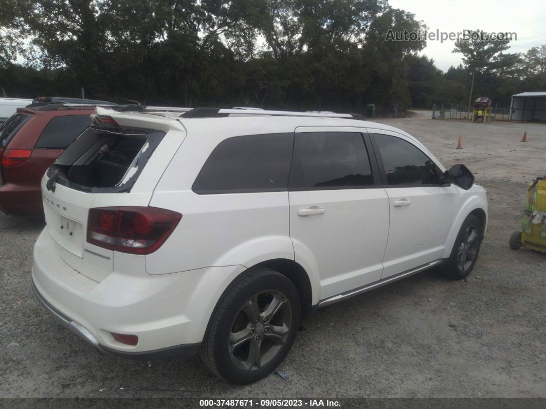 2015 Dodge Journey Crossroad White vin: 3C4PDCGB0FT595424