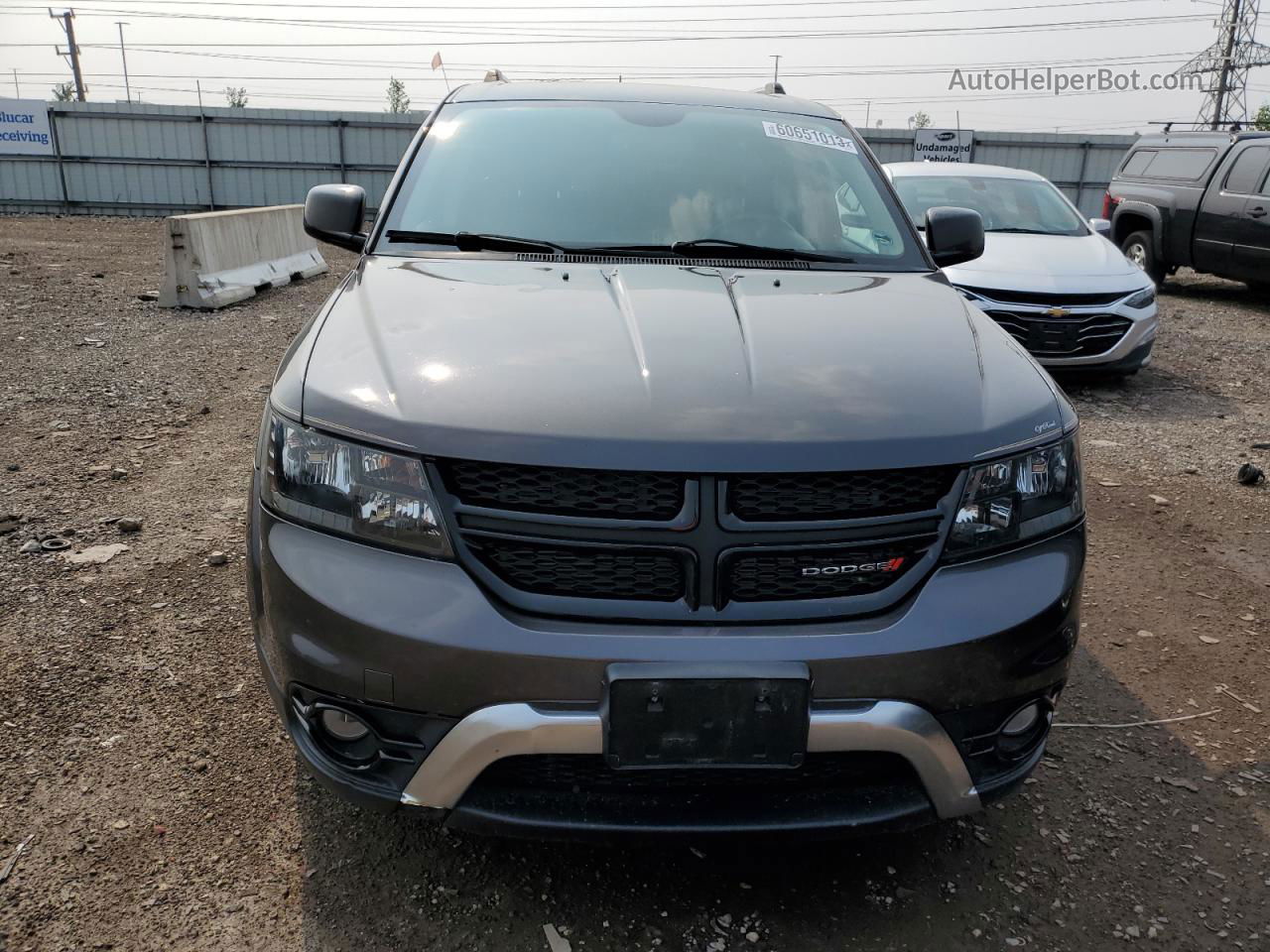 2015 Dodge Journey Crossroad Gray vin: 3C4PDCGB0FT641172