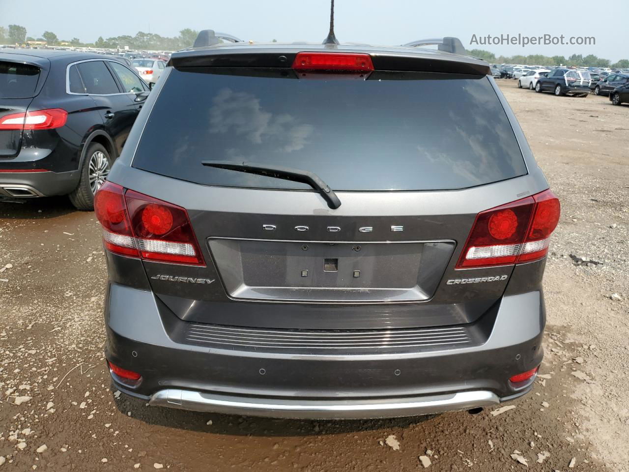 2015 Dodge Journey Crossroad Gray vin: 3C4PDCGB0FT641172