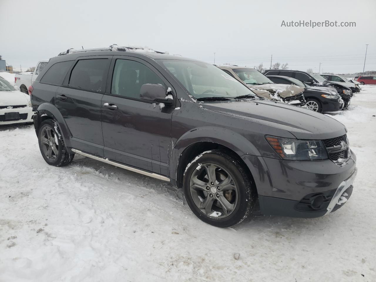 2015 Dodge Journey Crossroad Gray vin: 3C4PDCGB0FT711737