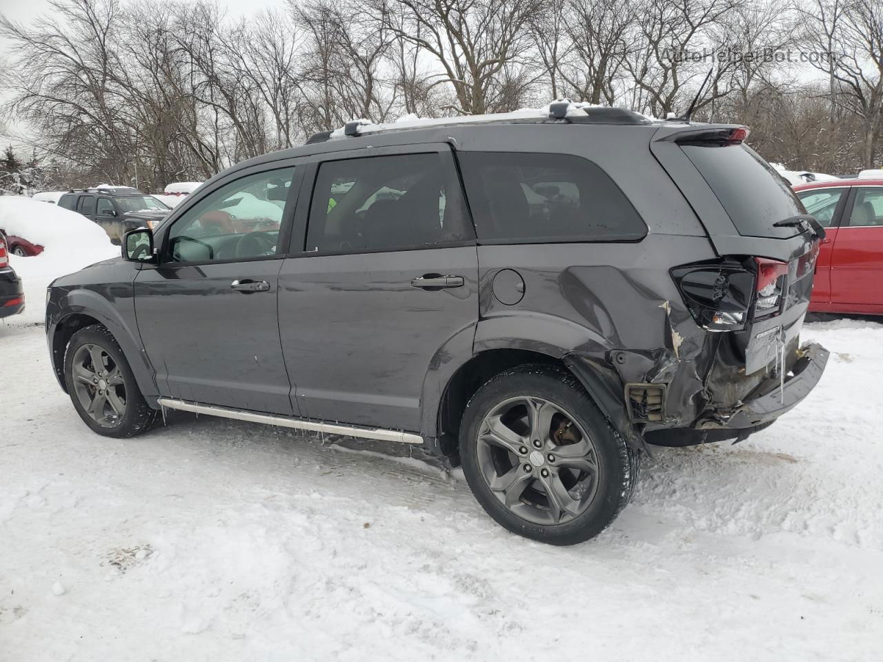 2015 Dodge Journey Crossroad Gray vin: 3C4PDCGB0FT711737