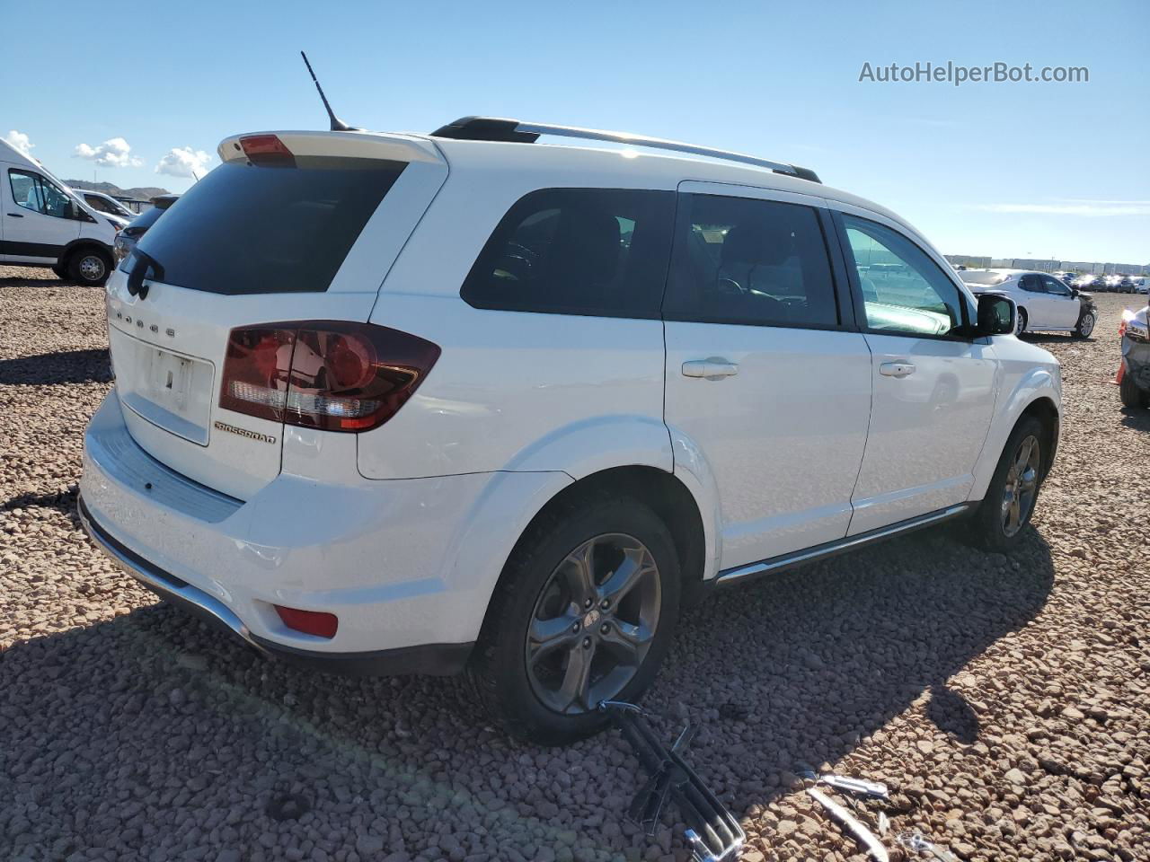 2016 Dodge Journey Crossroad White vin: 3C4PDCGB0GT107171