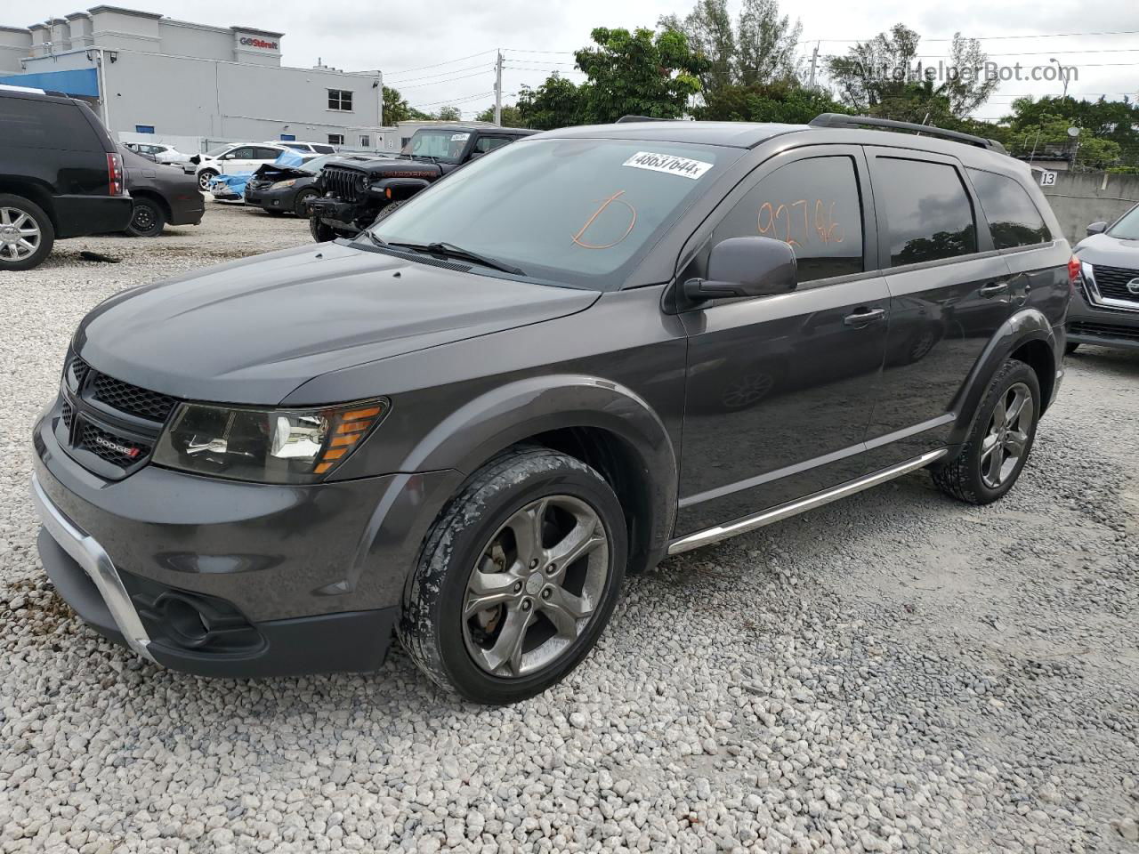 2016 Dodge Journey Crossroad Gray vin: 3C4PDCGB0GT143832