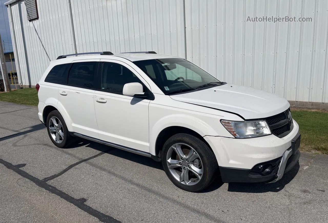 2017 Dodge Journey Crossroad White vin: 3C4PDCGB0HT524811