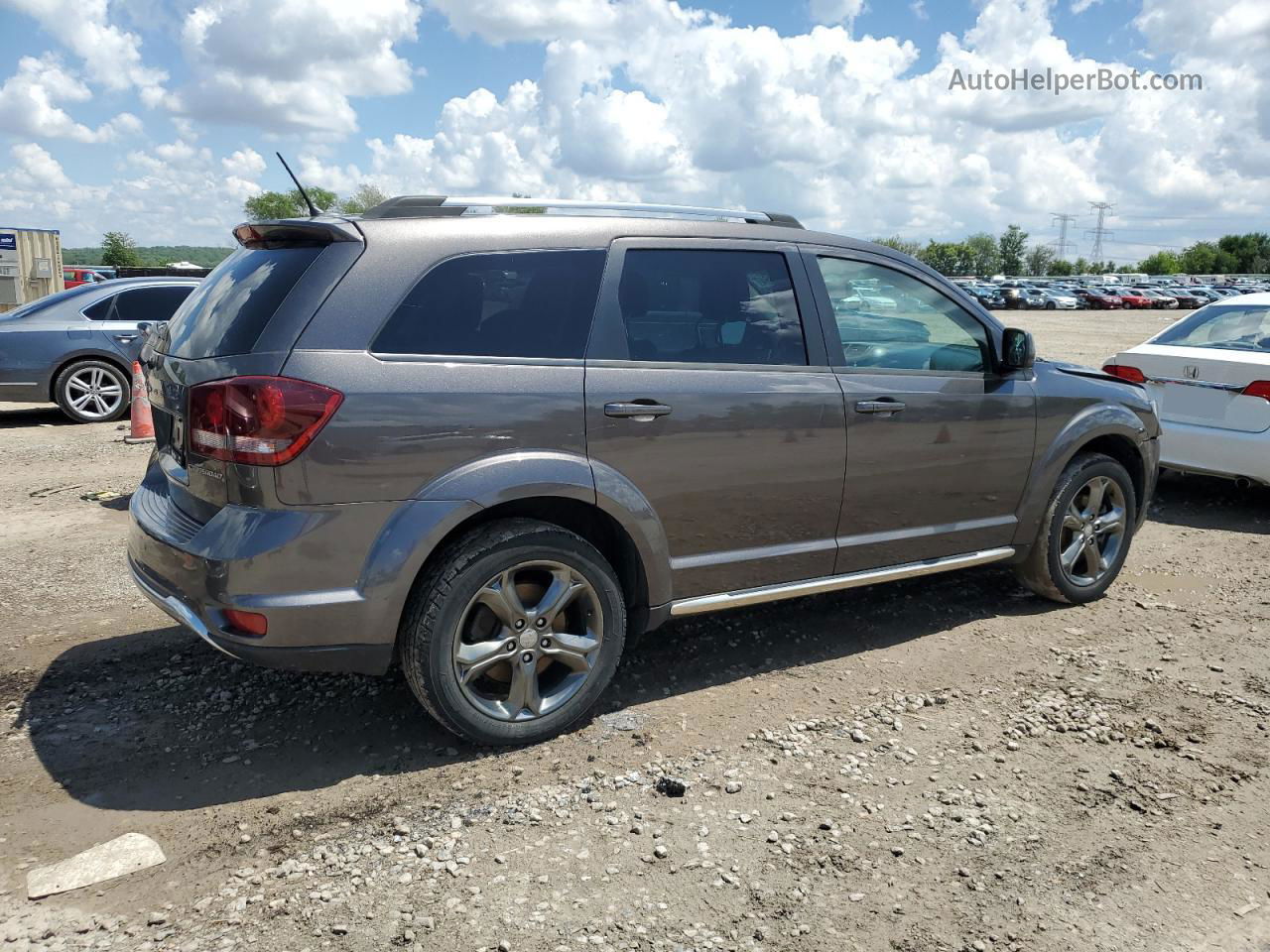 2015 Dodge Journey Crossroad Серый vin: 3C4PDCGB1FT547429