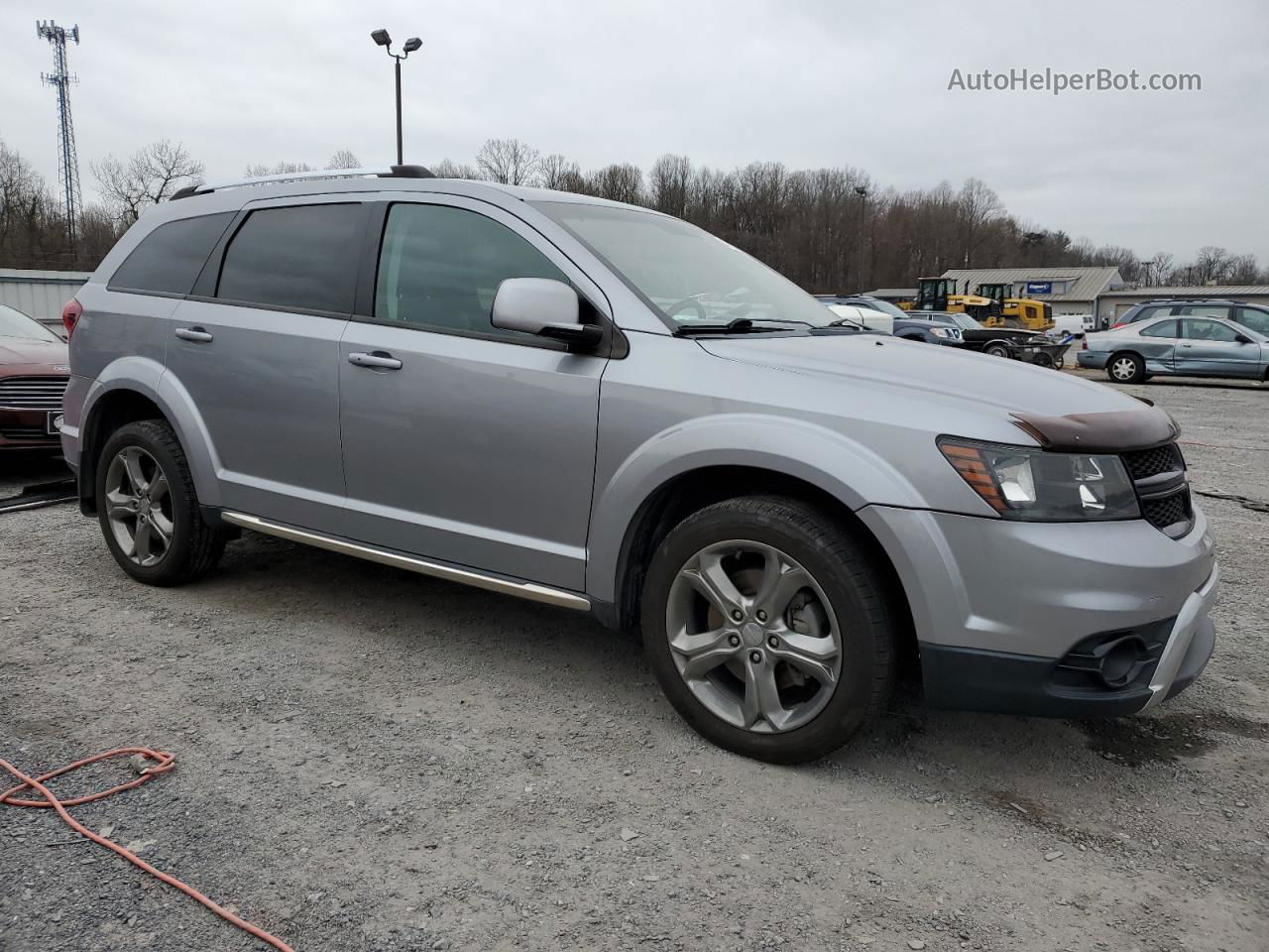 2016 Dodge Journey Crossroad Gray vin: 3C4PDCGB1GT195308