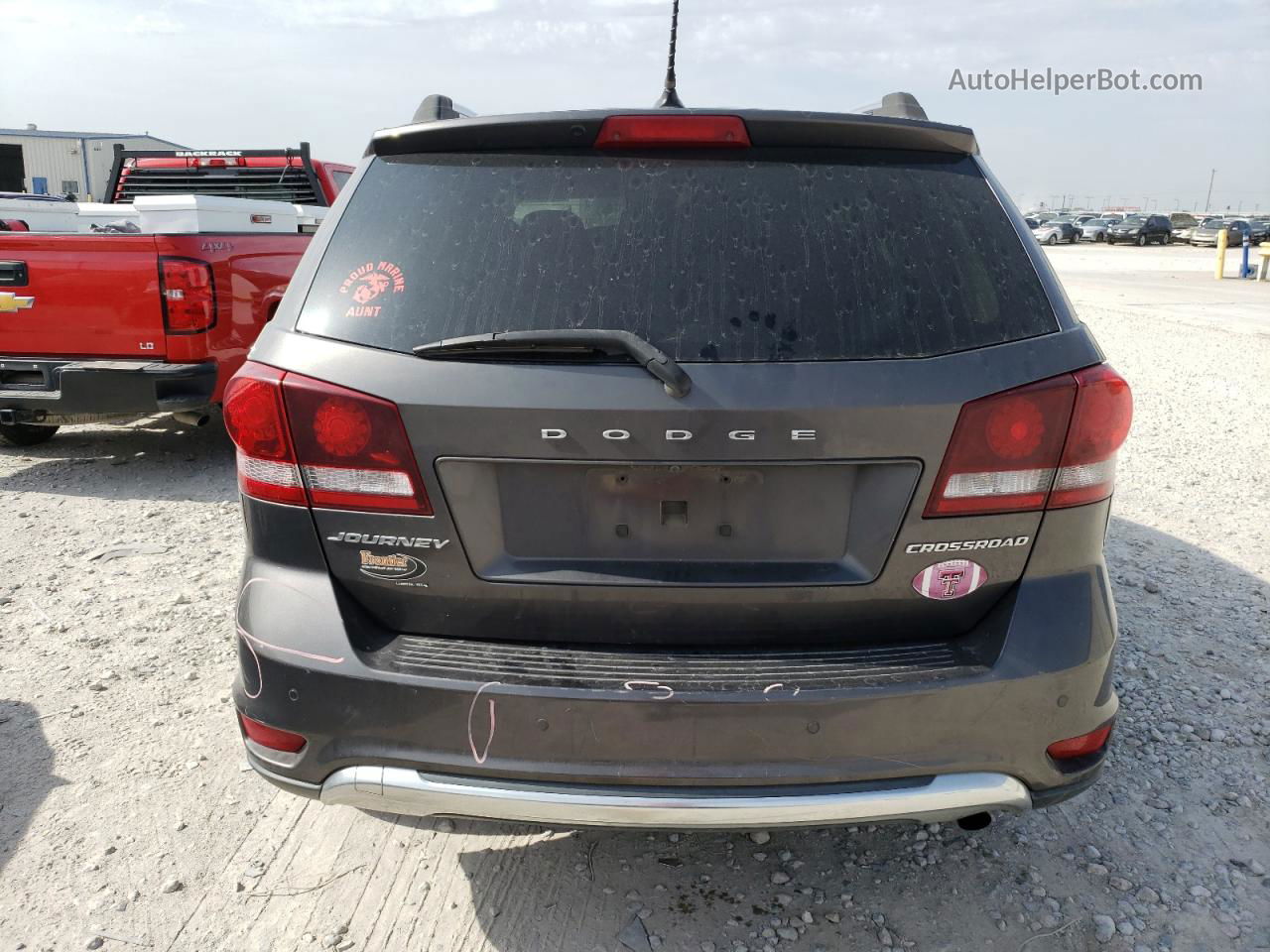 2017 Dodge Journey Crossroad Gray vin: 3C4PDCGB1HT525448