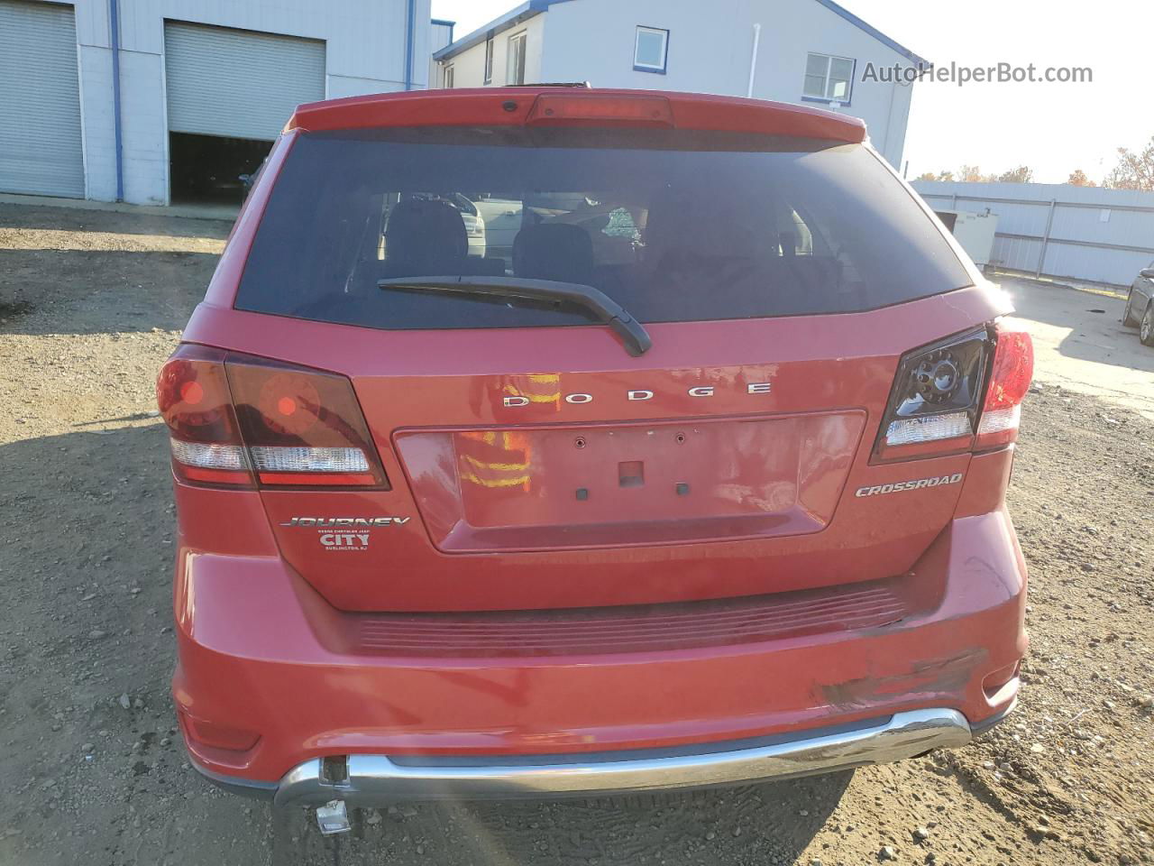 2017 Dodge Journey Crossroad Red vin: 3C4PDCGB1HT566047