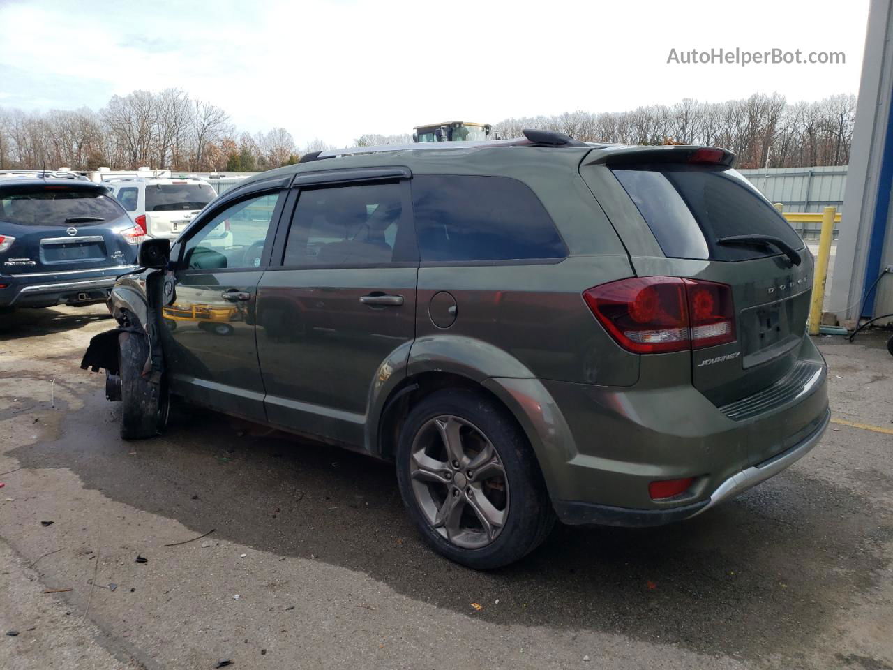 2017 Dodge Journey Crossroad Green vin: 3C4PDCGB2HT534823