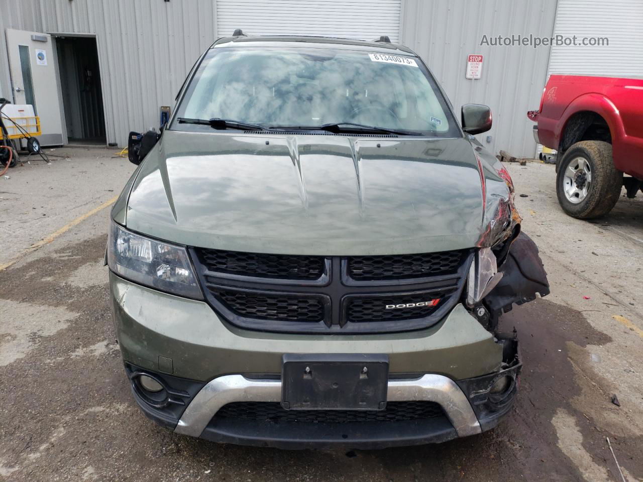 2017 Dodge Journey Crossroad Green vin: 3C4PDCGB2HT534823